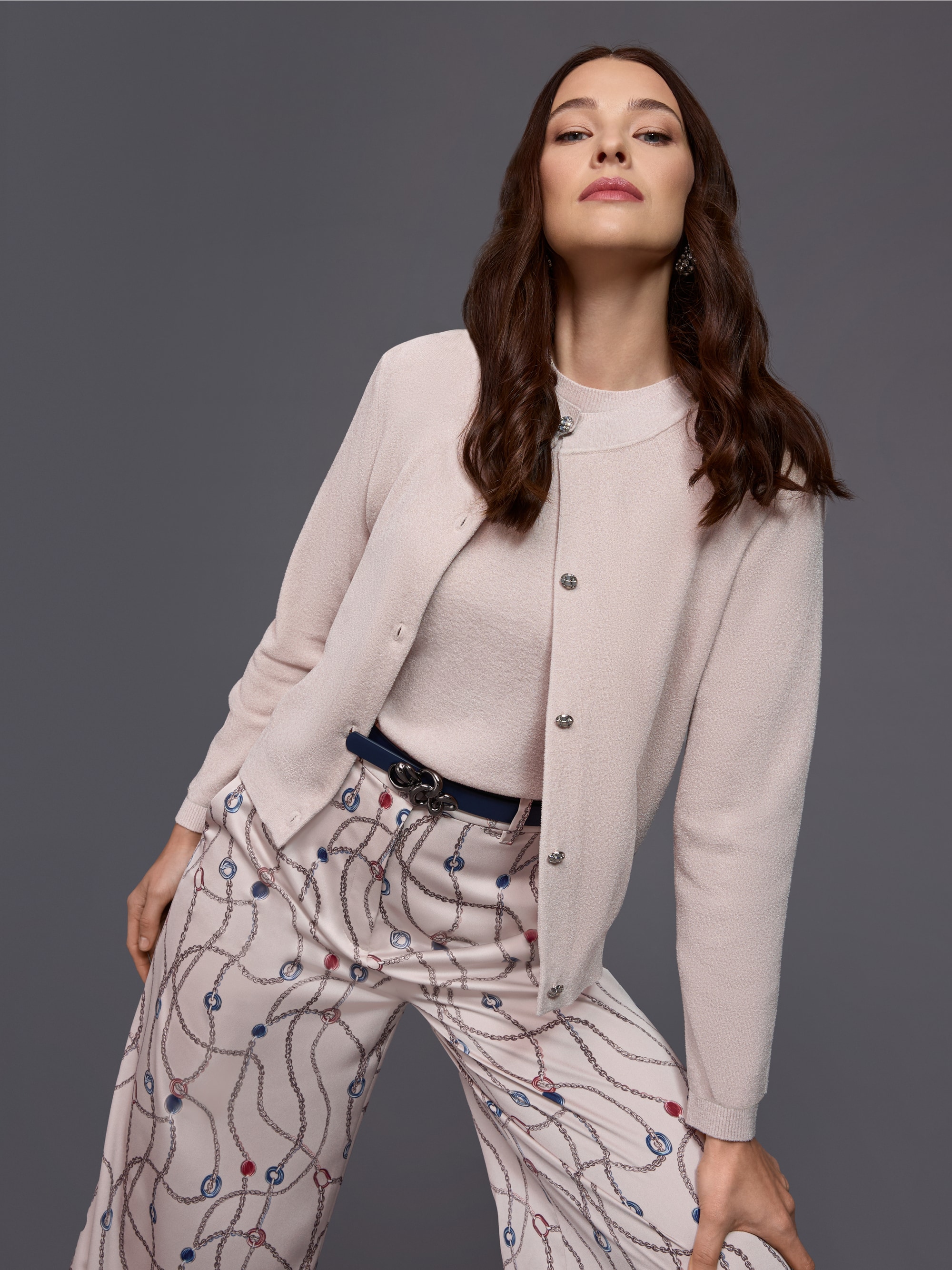 Cardigan with decorative buttons
