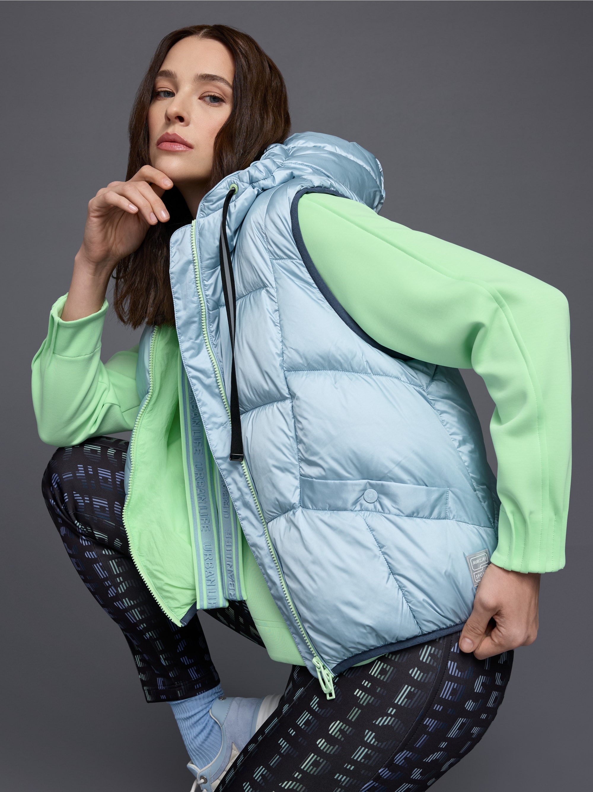 Sporty quilted gilet