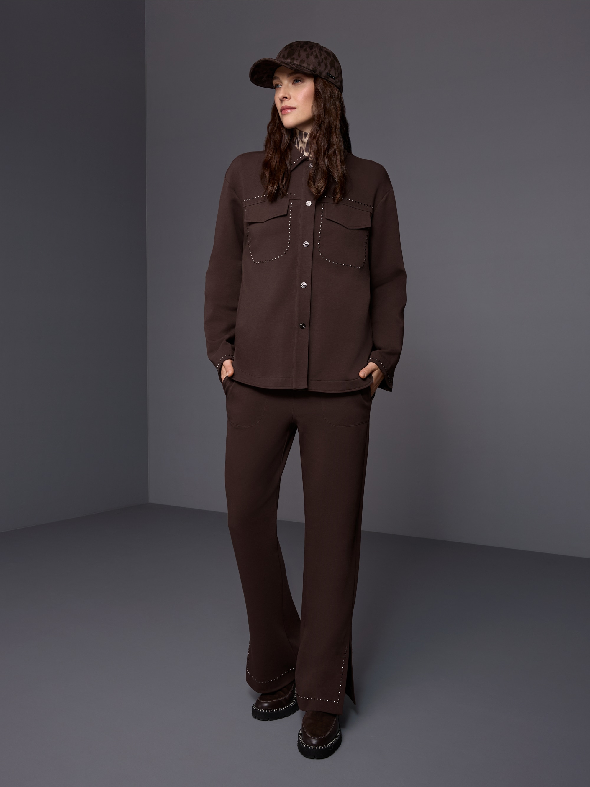 WASHINTON wide fit pull-on trousers