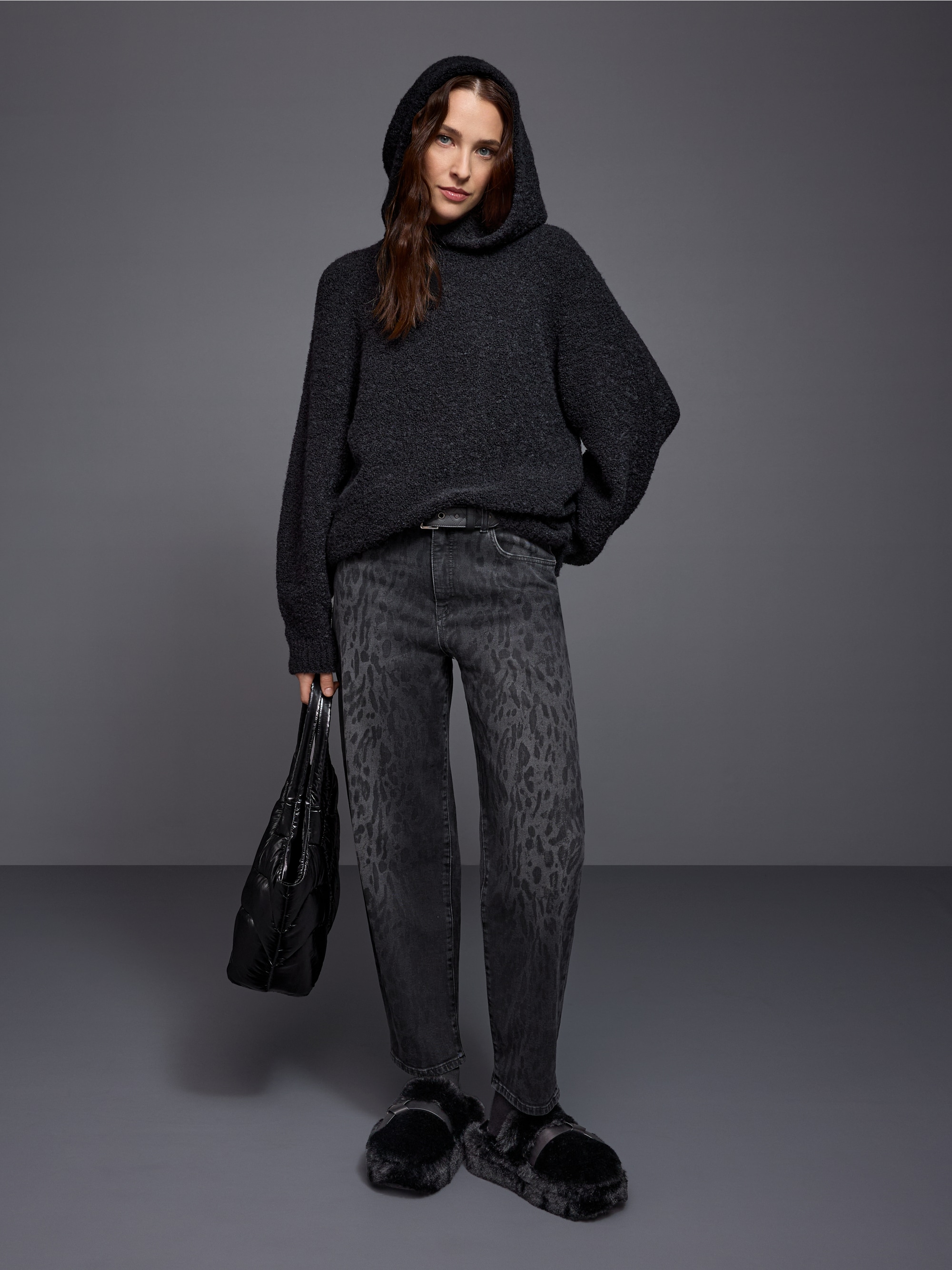 RUMA jeans with leopard print