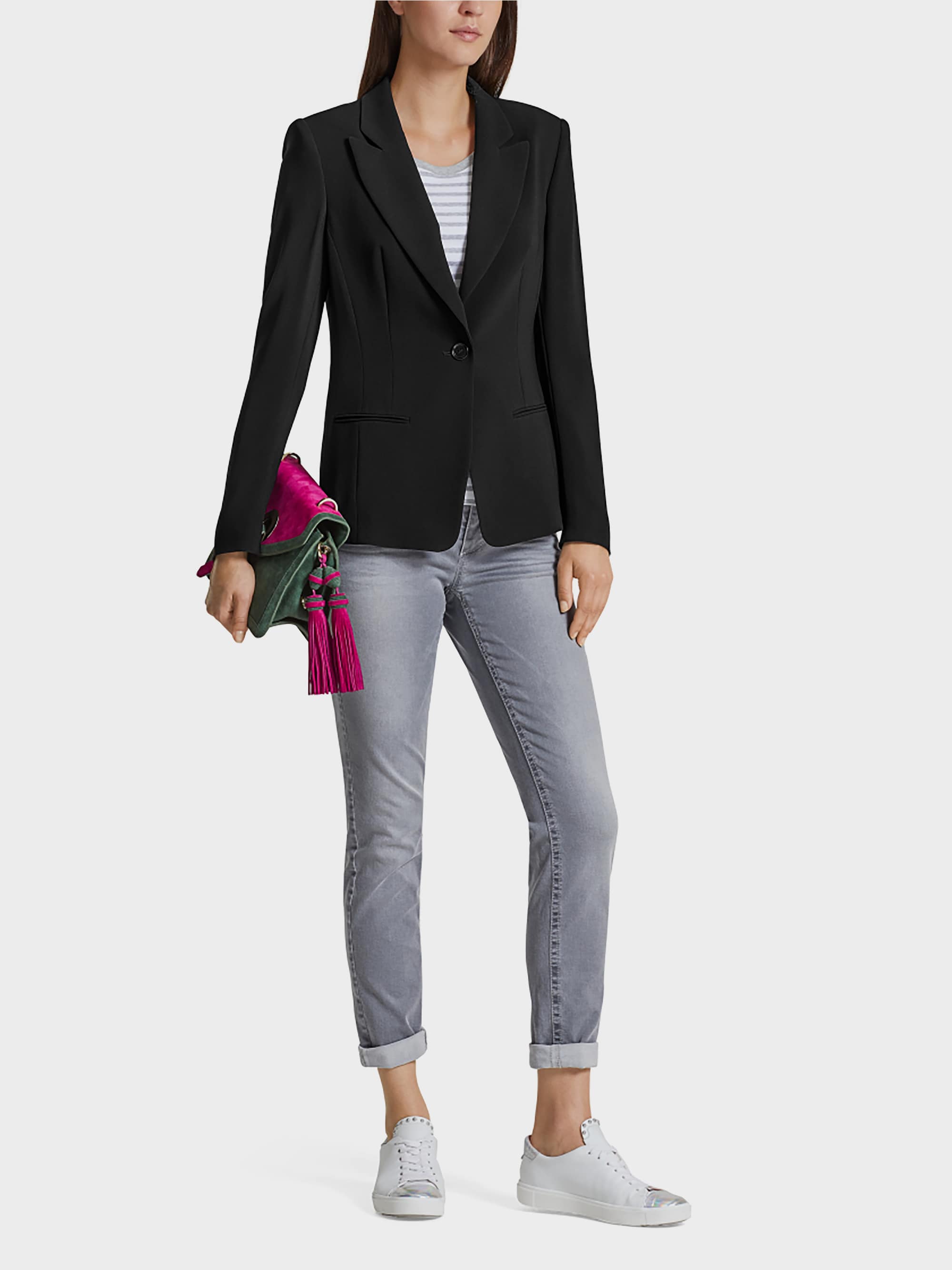 Feiner Blazer aus Crêpe