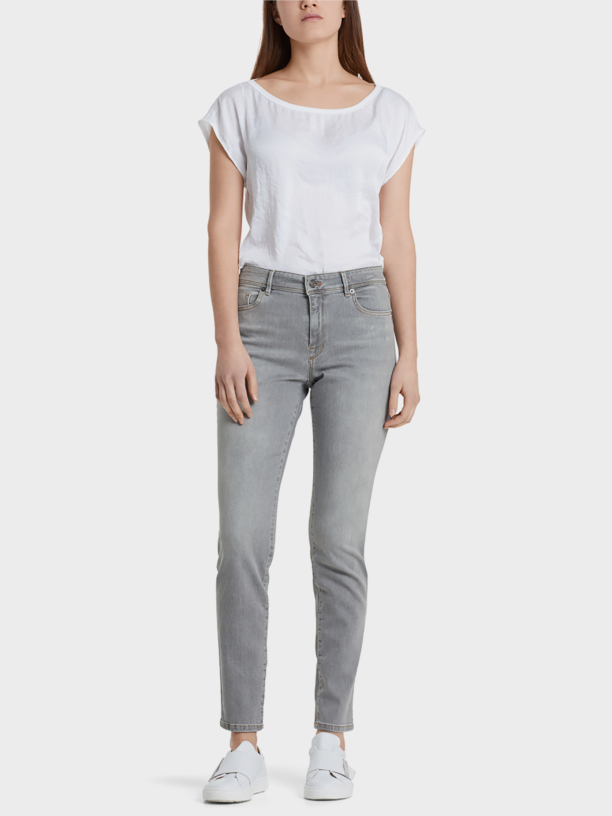 Grey jeans with straight legs | marc 