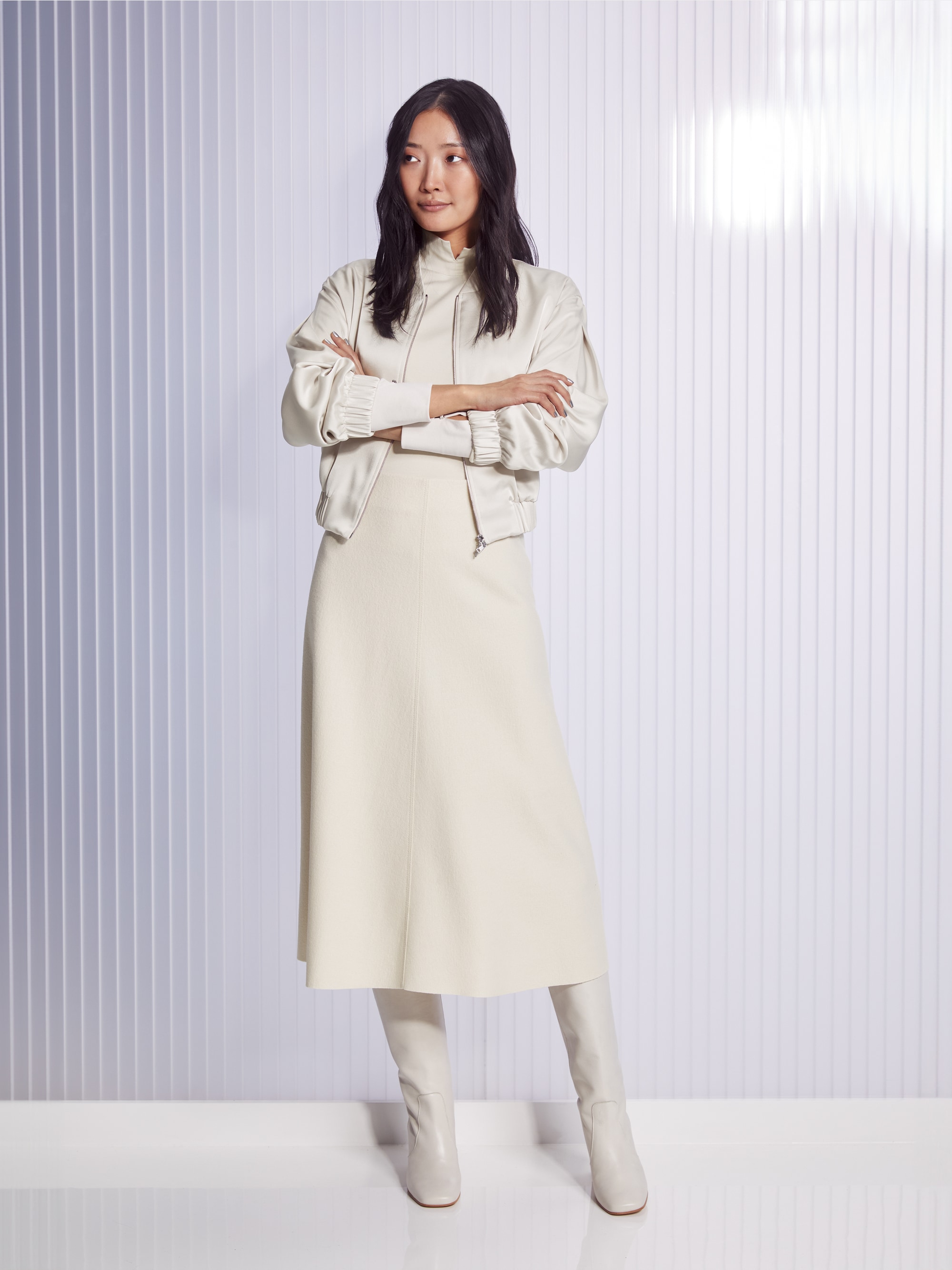 Pure wool skirt - knitted in Germany