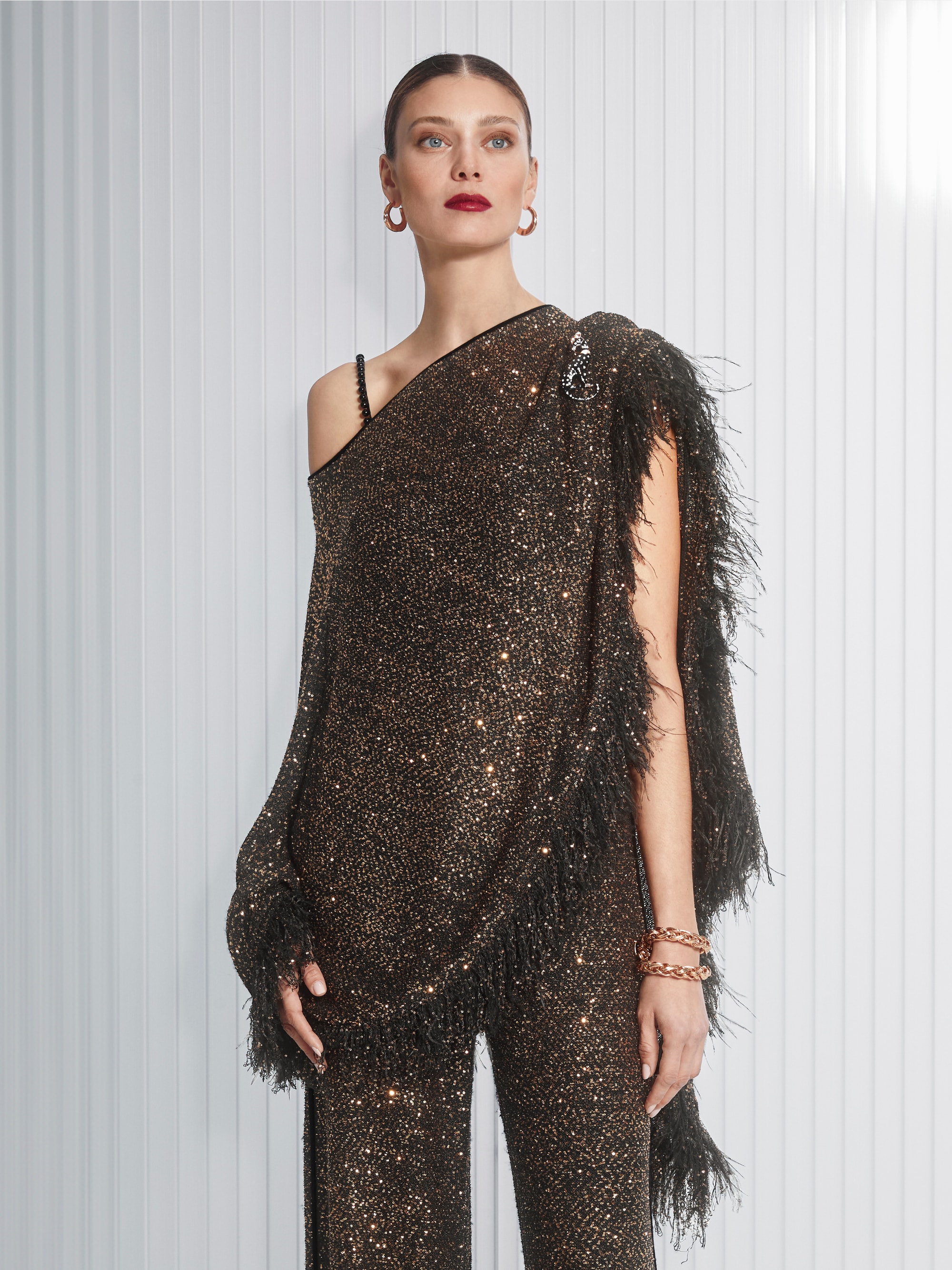 Brosche mit Strass
