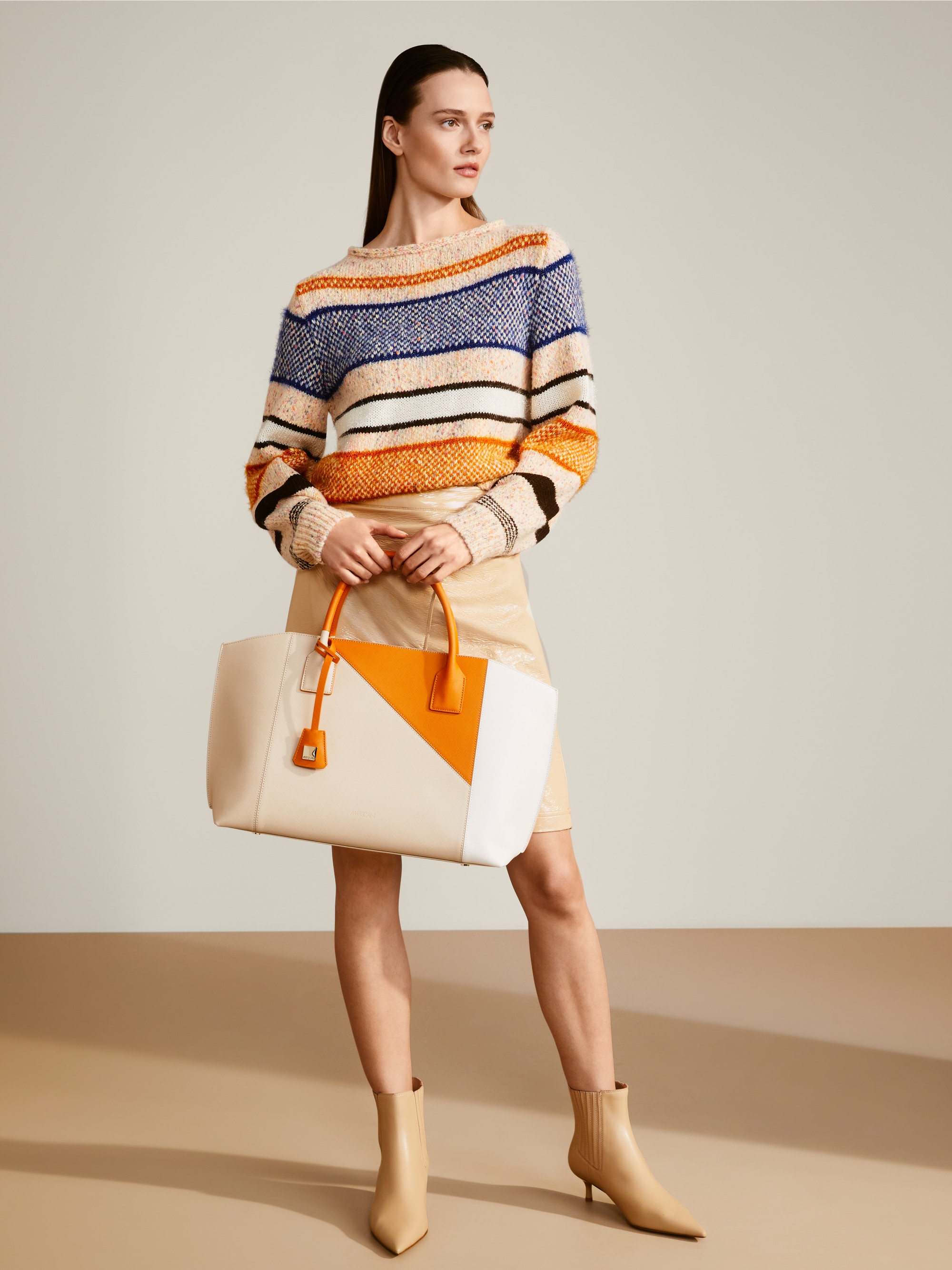 Streifen-Pullover Knitted in Germany