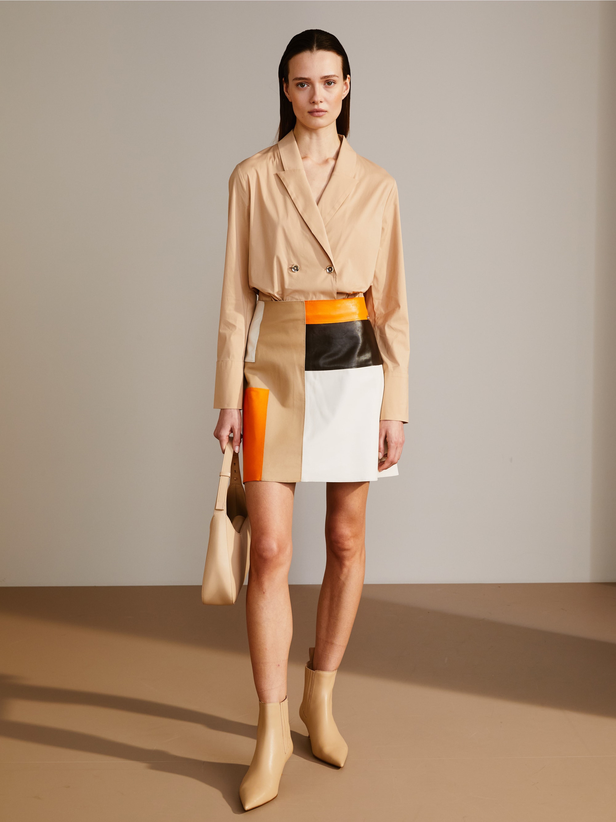 Blouse in colbert-stijl