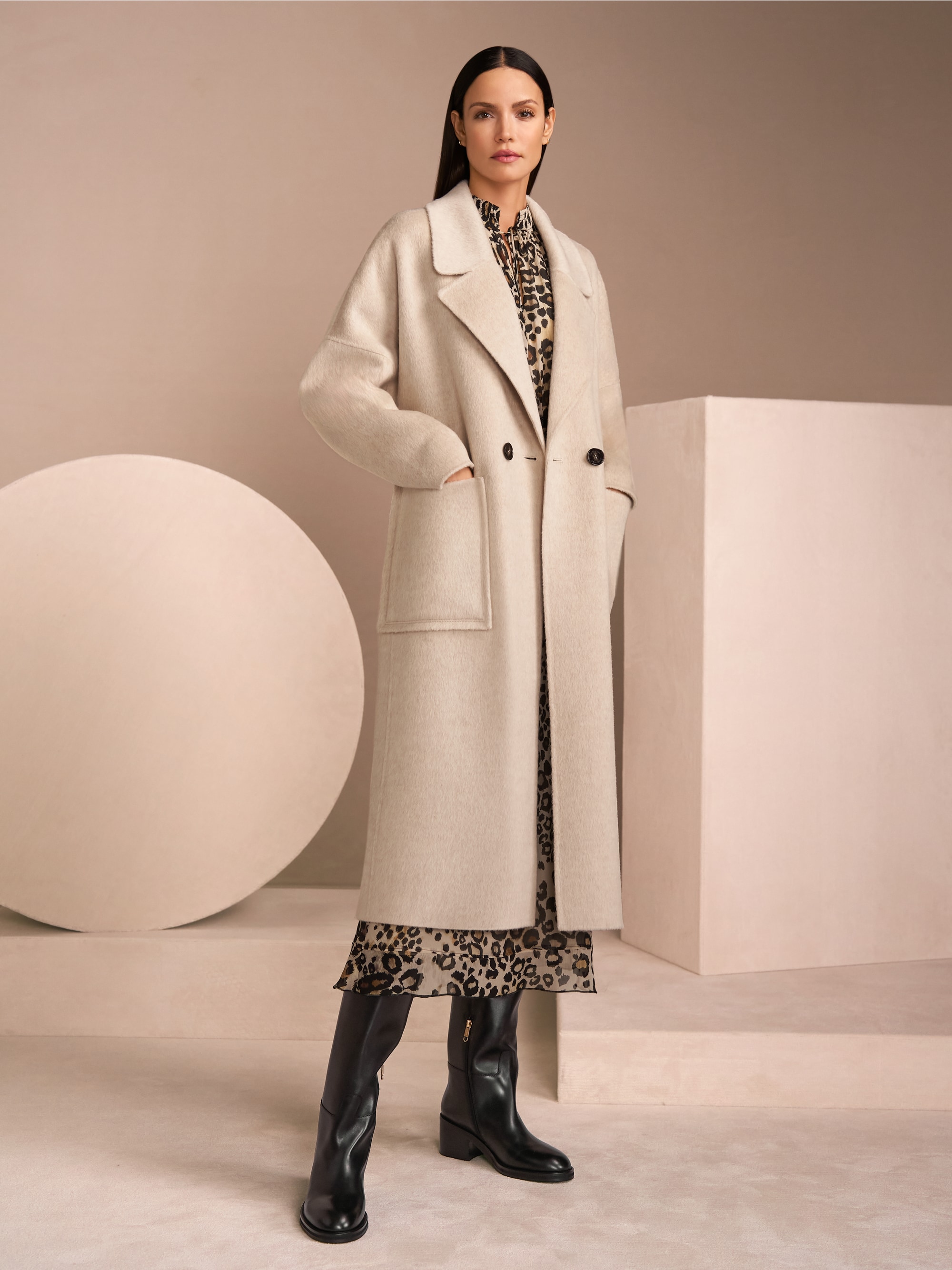 Manteau oversize luxueux