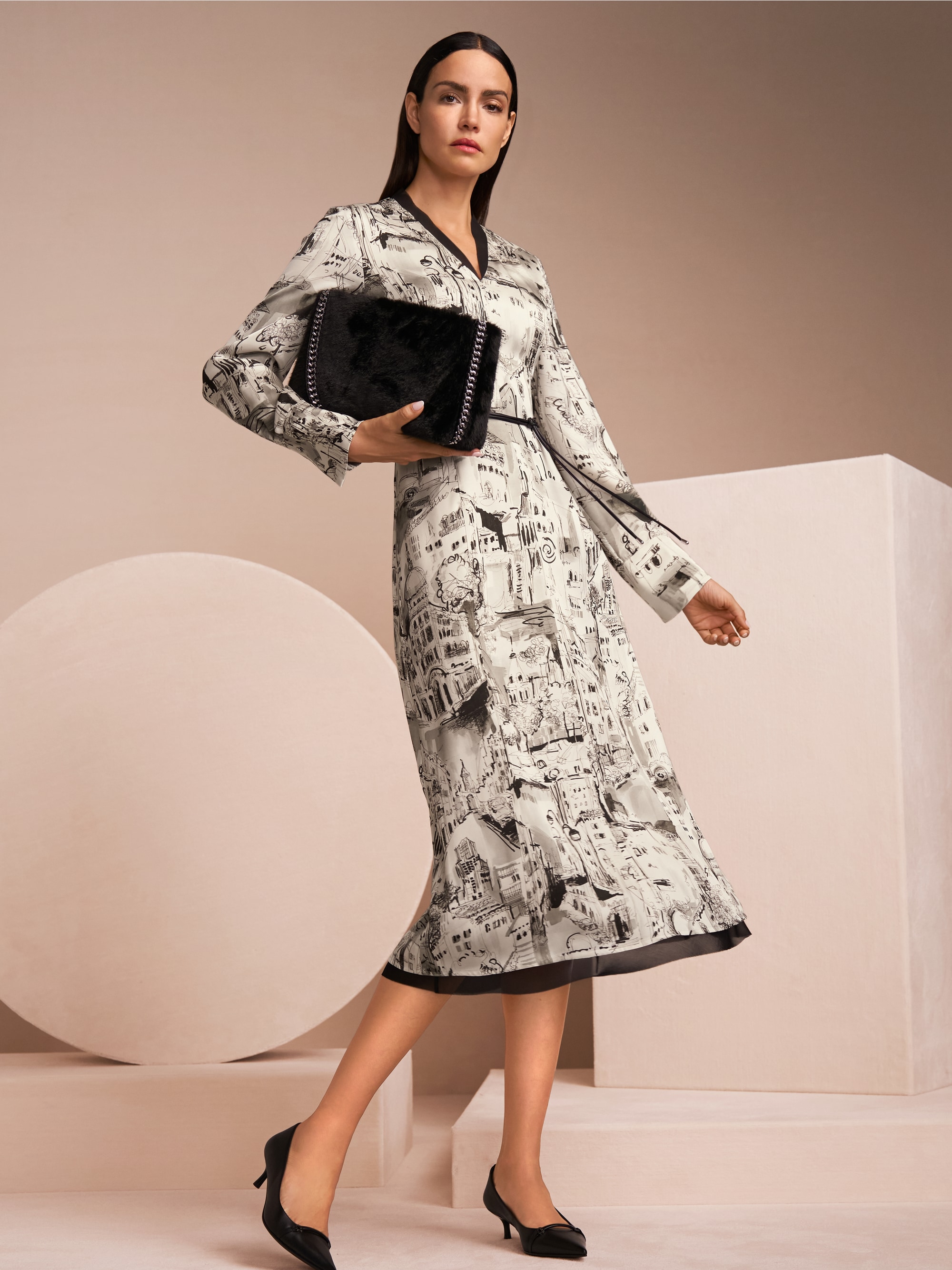 Robe imprimée en viscose