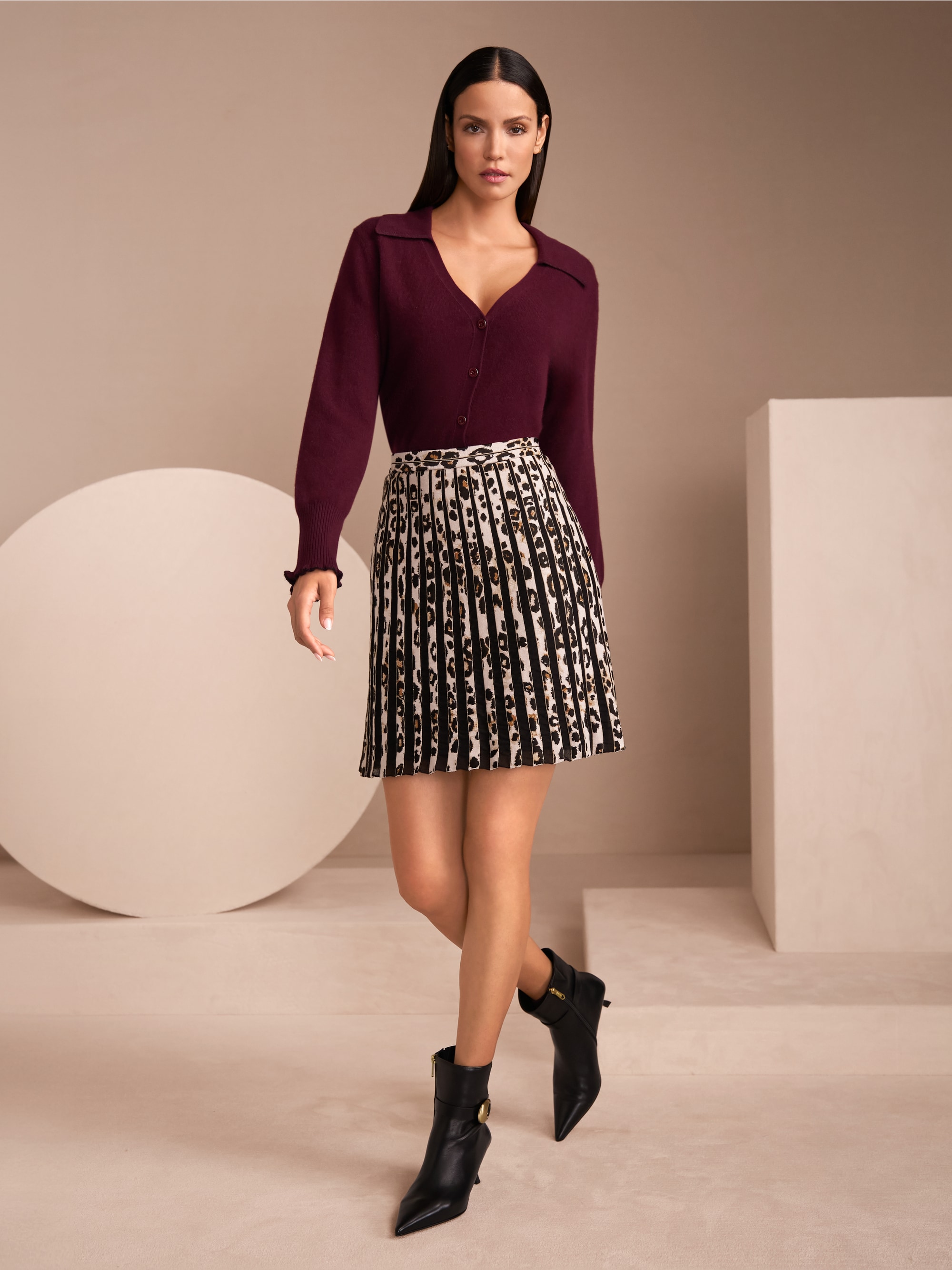 Cardigan court en cachemire