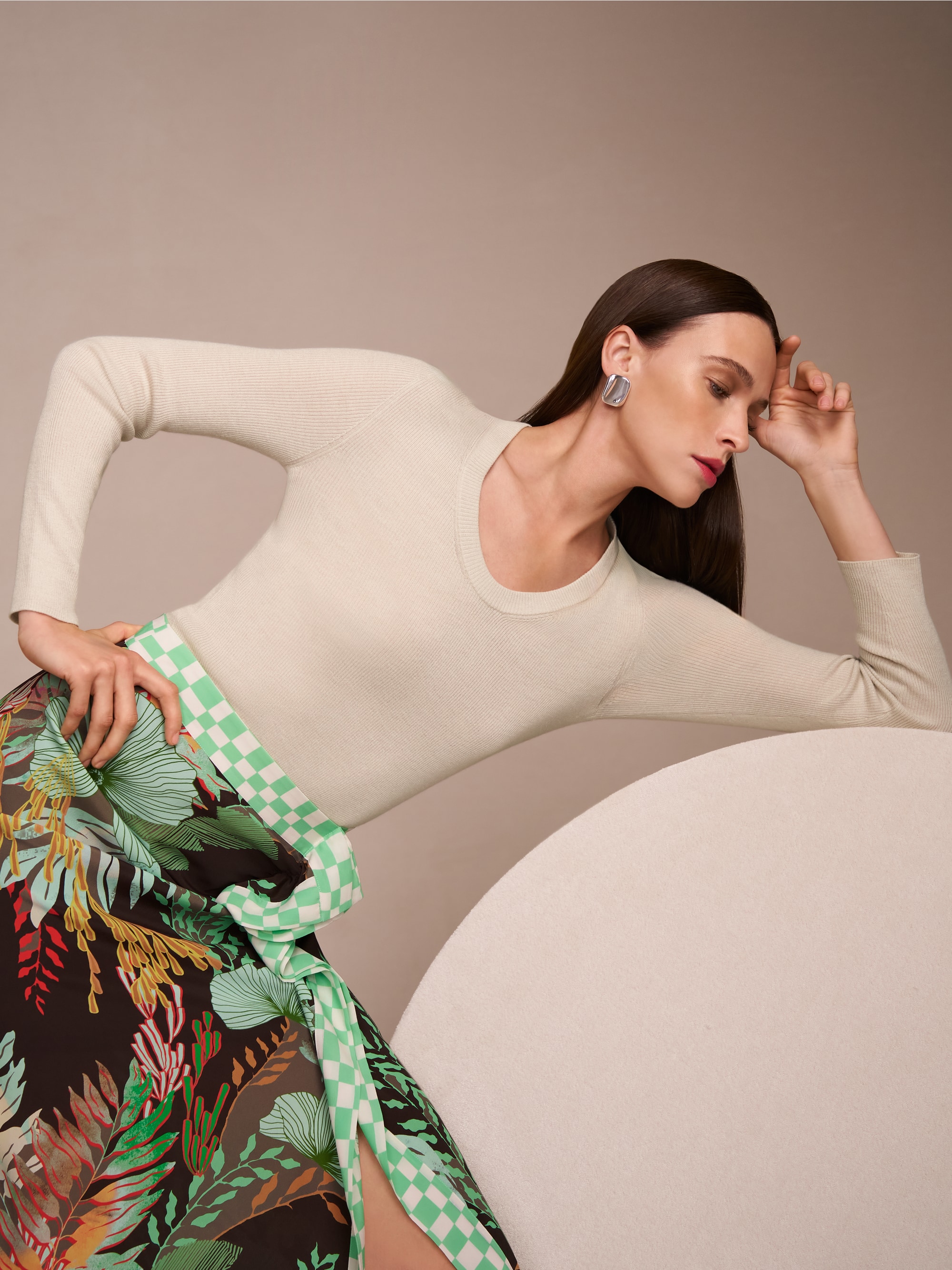 Rippstrick Pullover