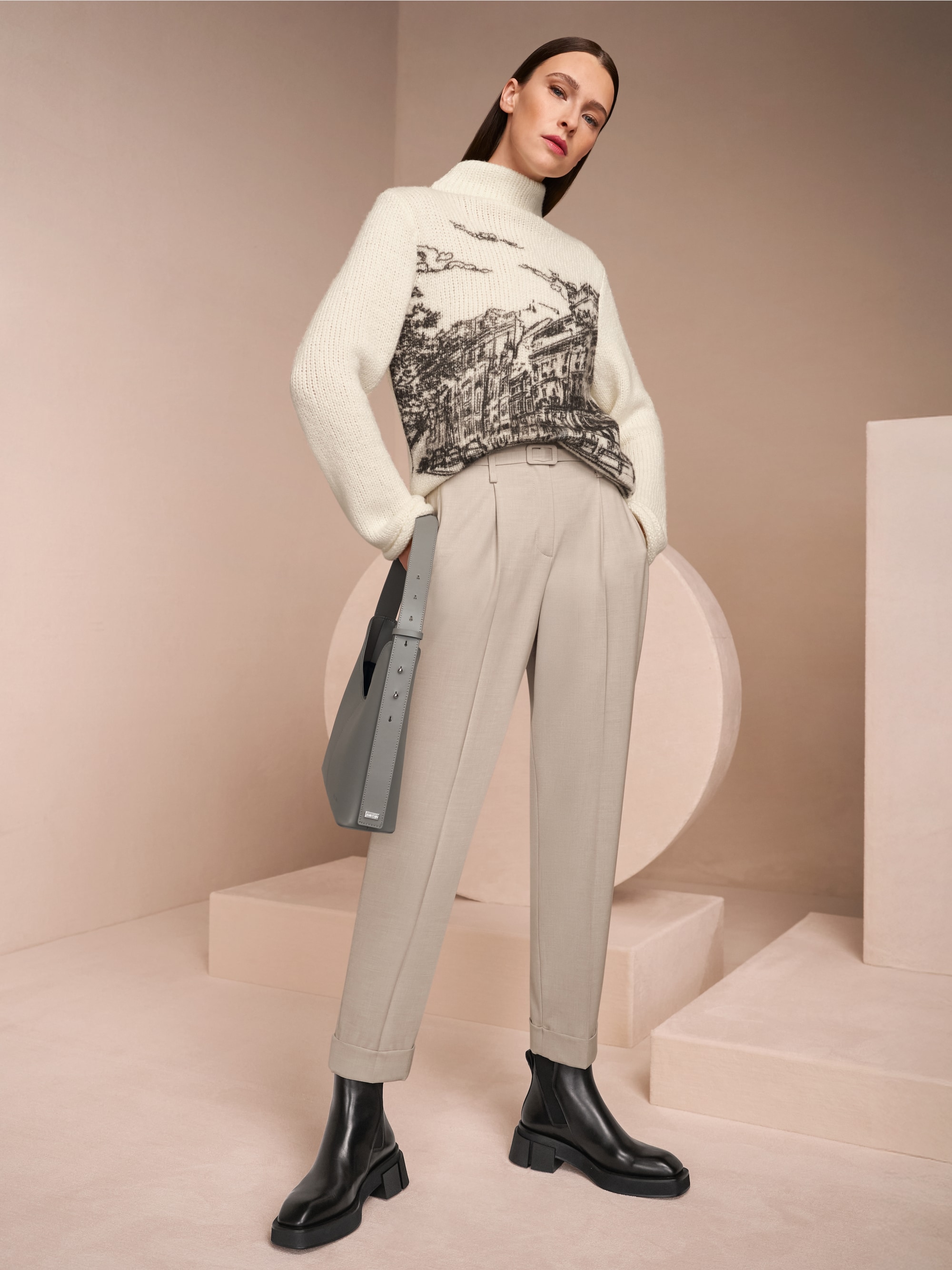 Hose FAQUS mit High Waist