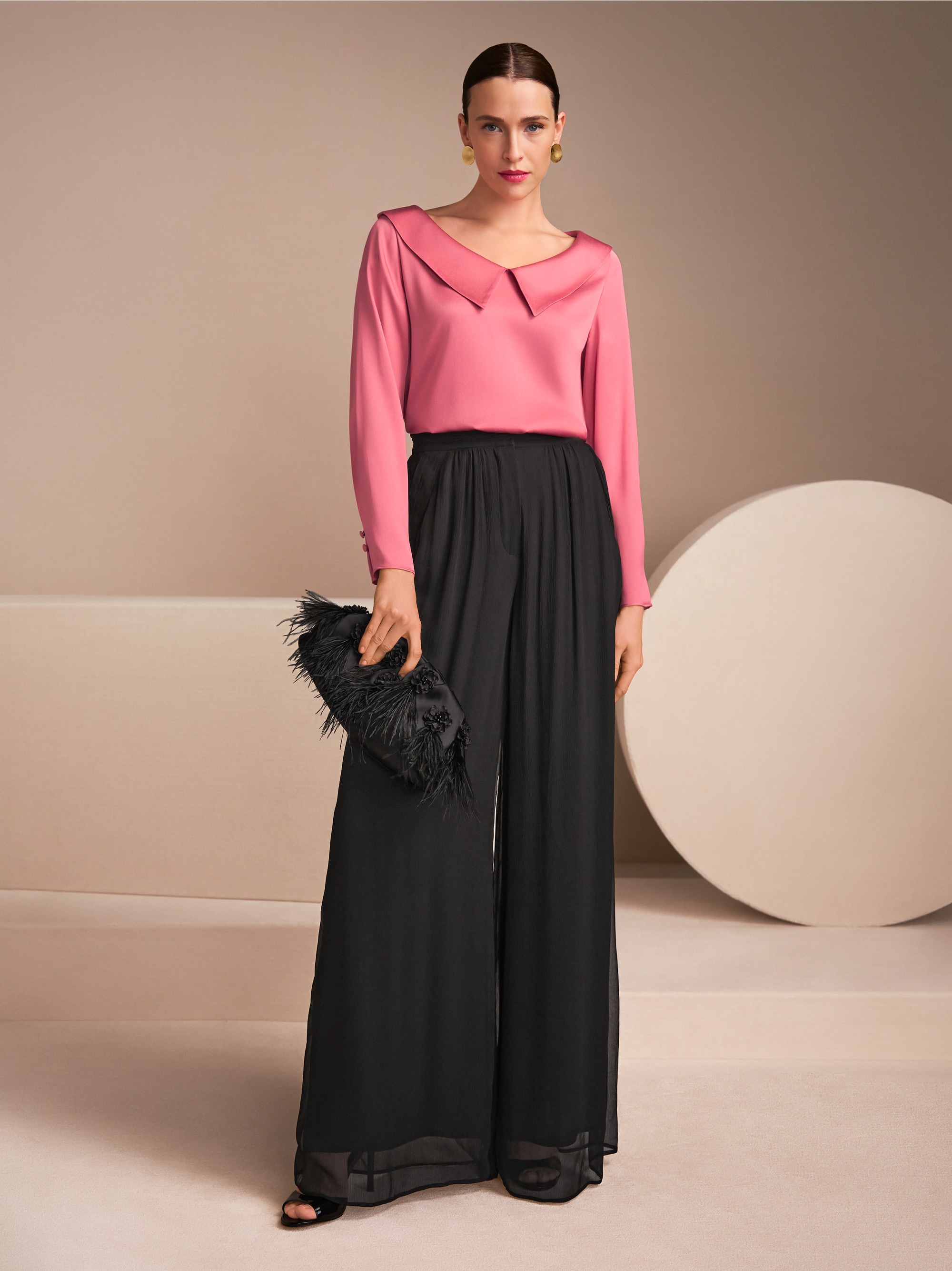 Elegante zijden blouse