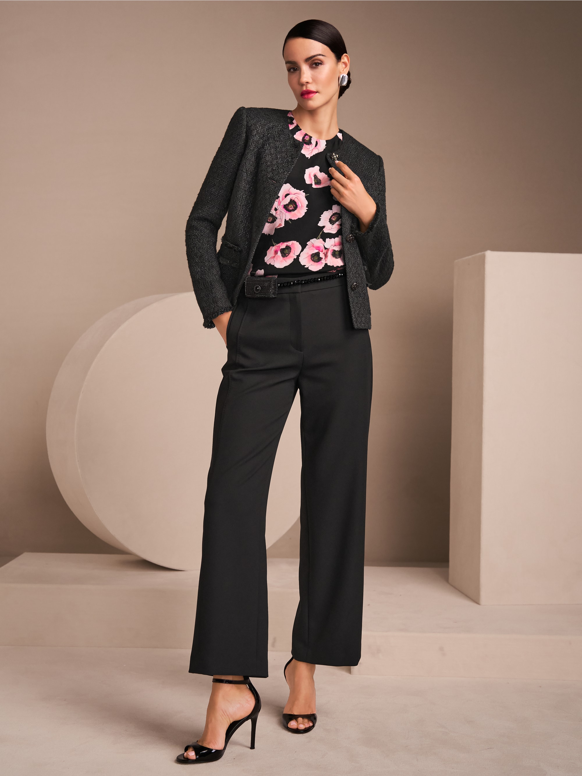 Blouseshirt met bloemenmotief