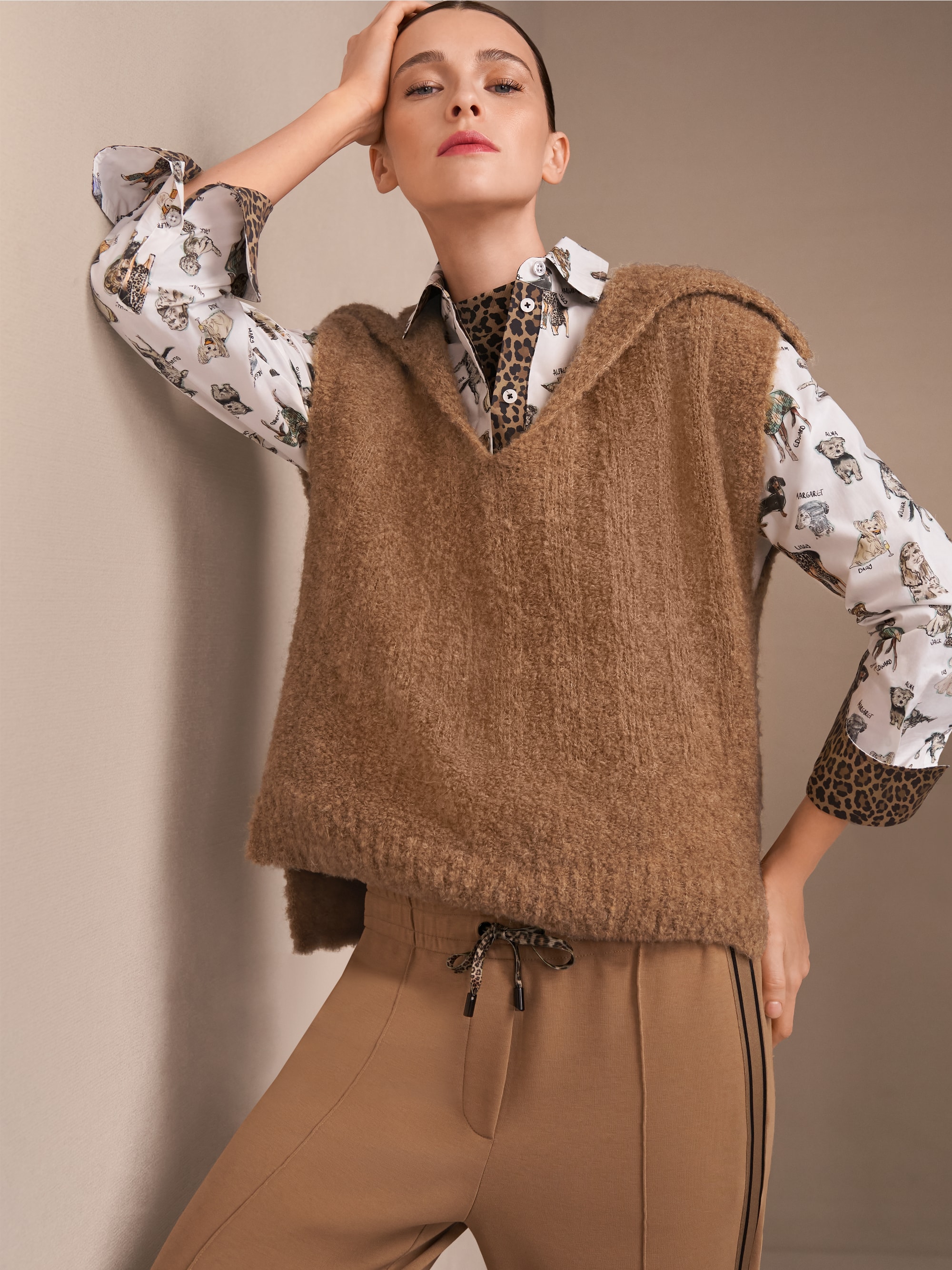 Knitted in Germany collar slipover
