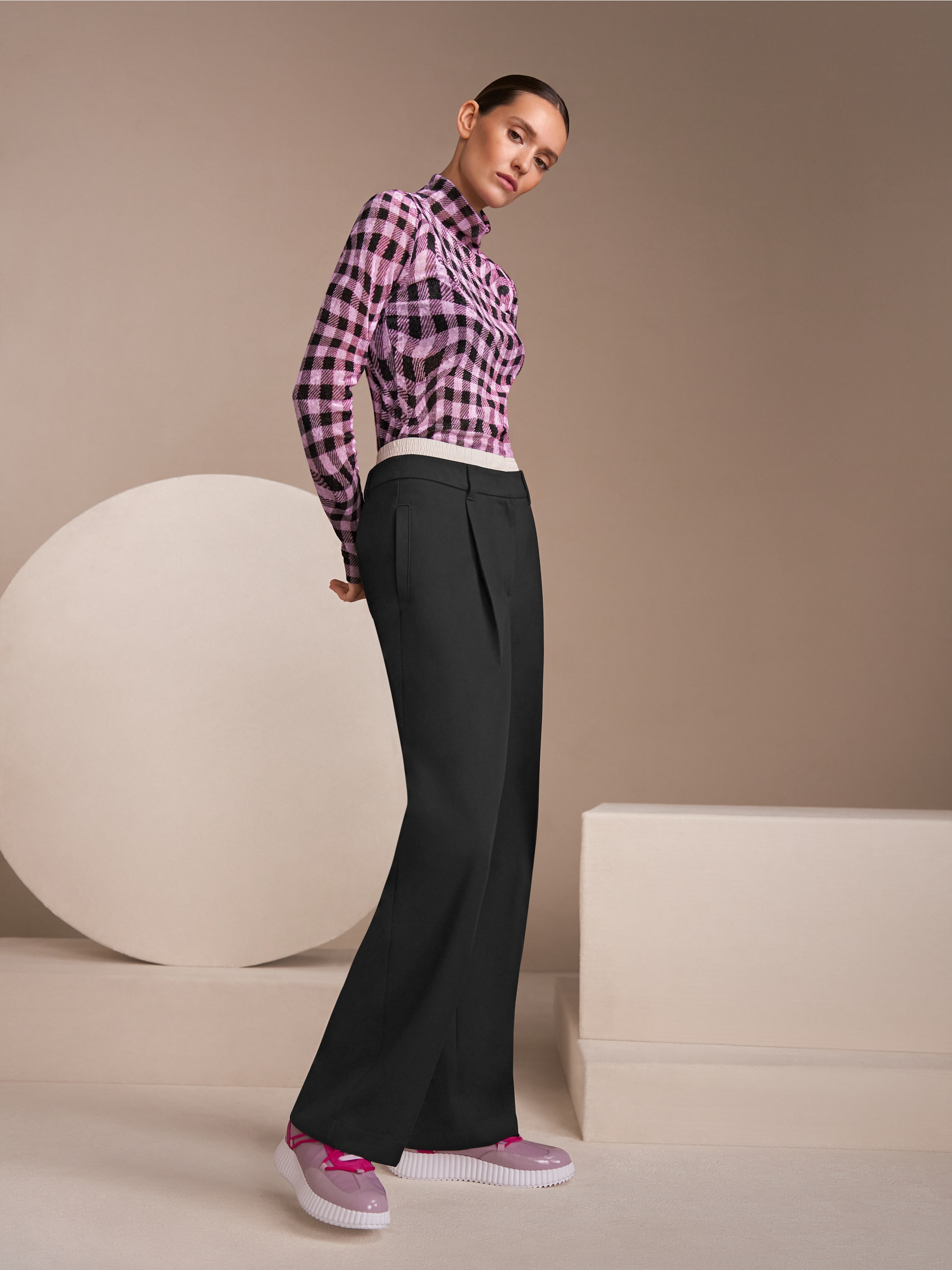 WASCO elegant fabric trousers