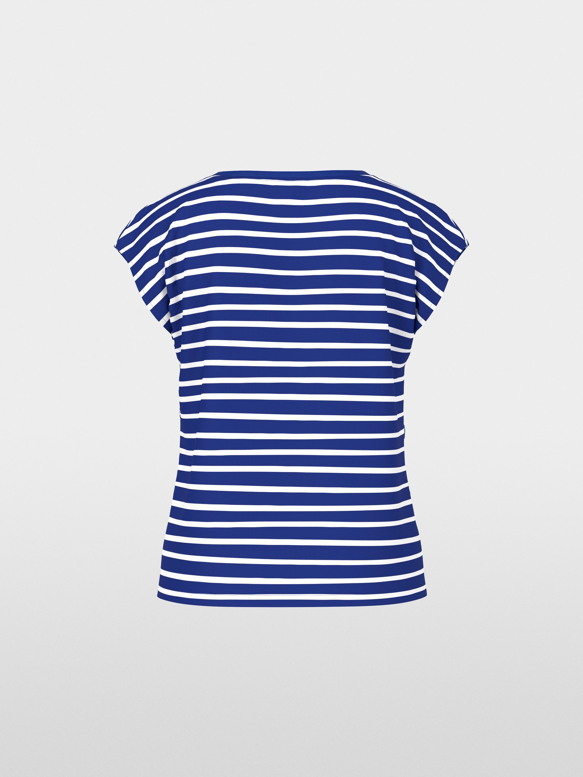 Striped shirt with lemon appliqué