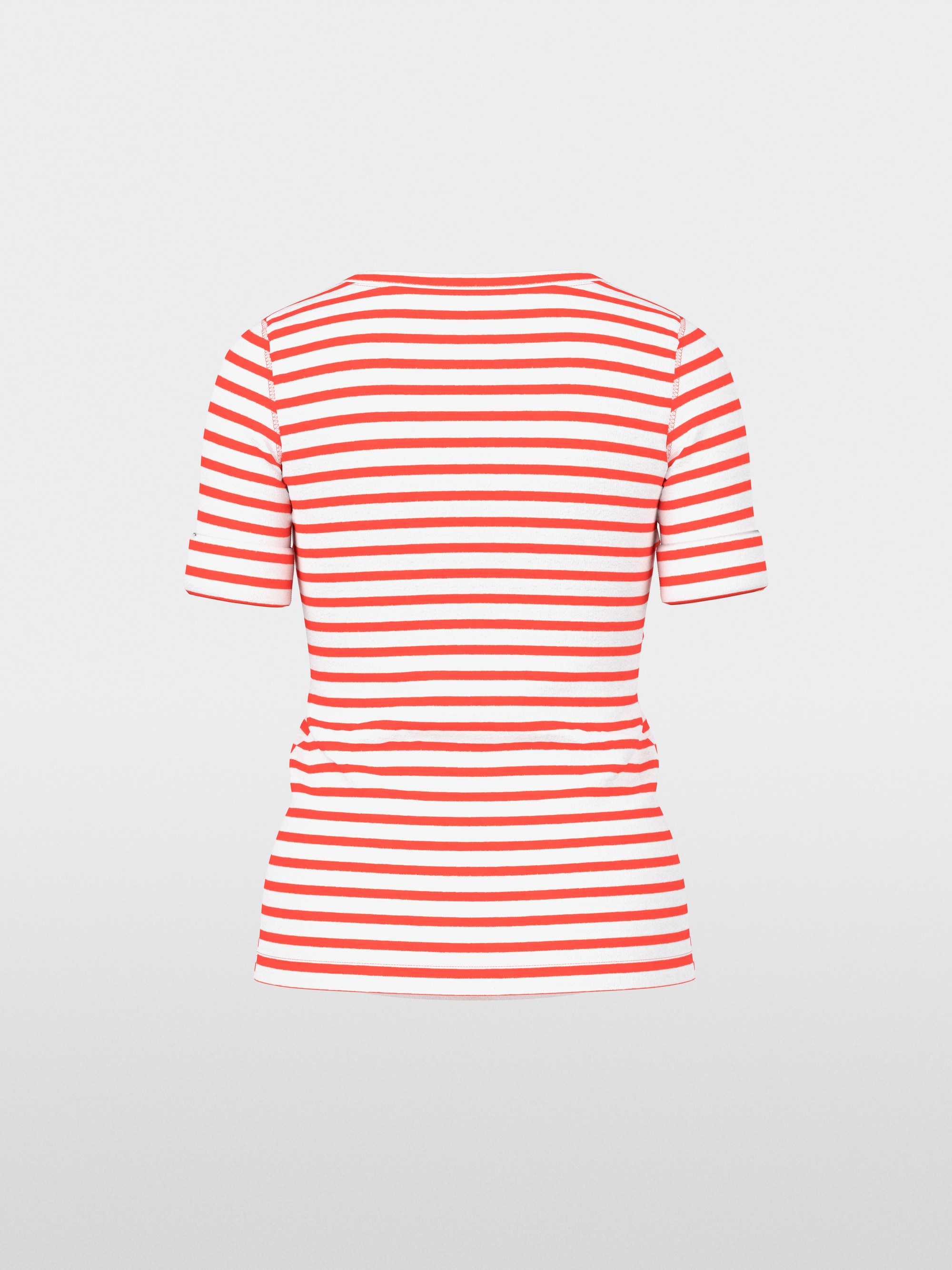 Striped T-shirt made of cotton rib