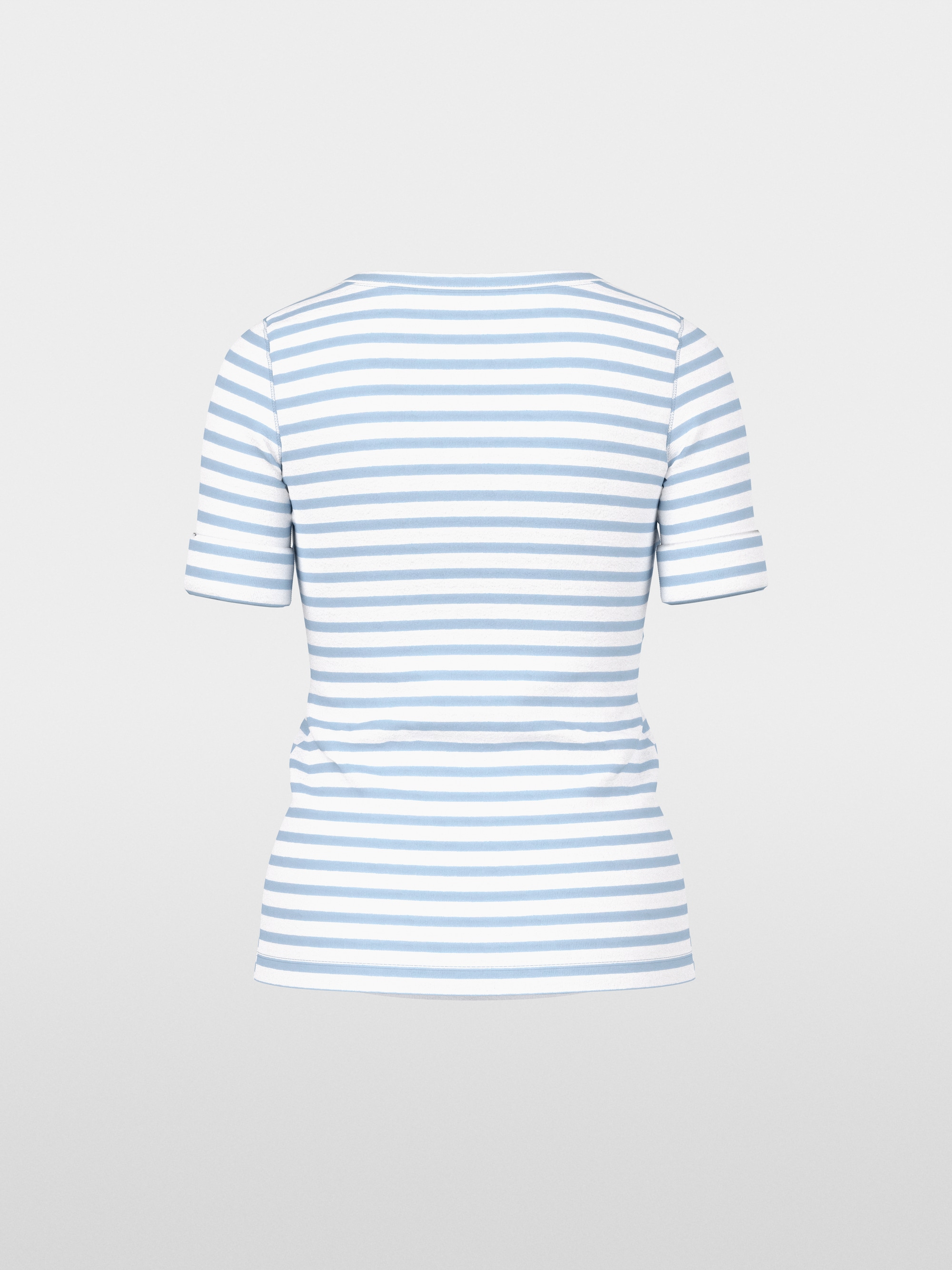 T-shirt à rayures en coton côtelé