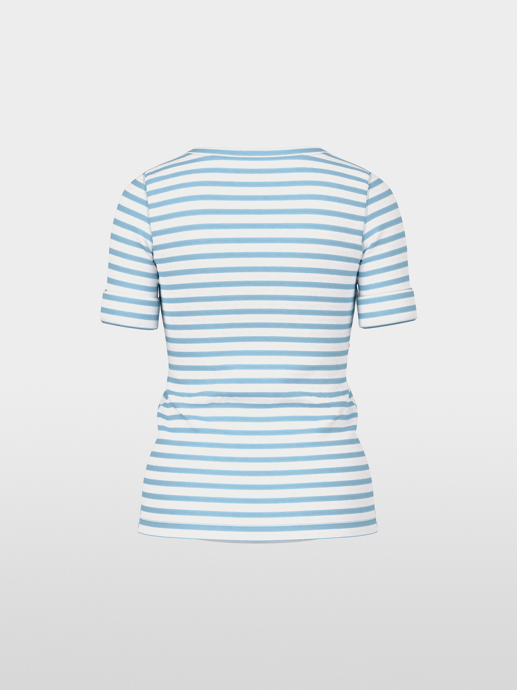 Striped T-shirt made of cotton rib