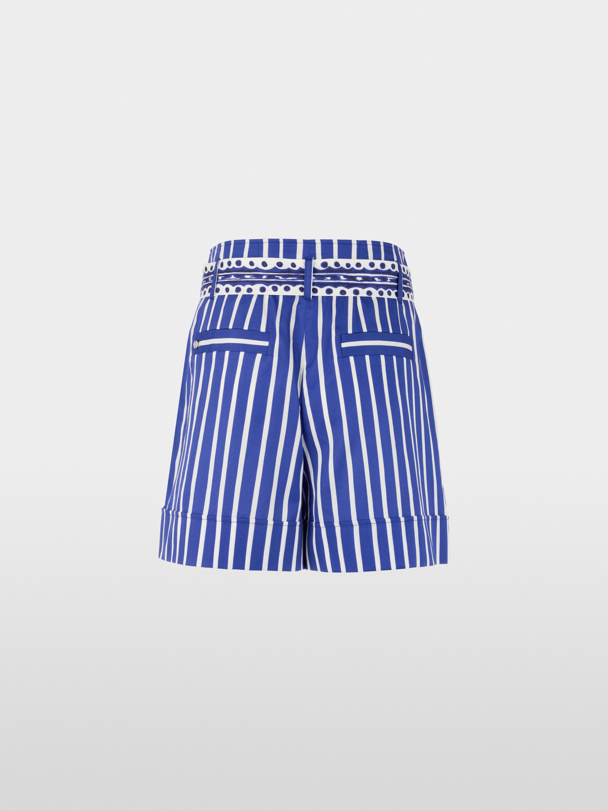 WARANGAL striped shorts with belt