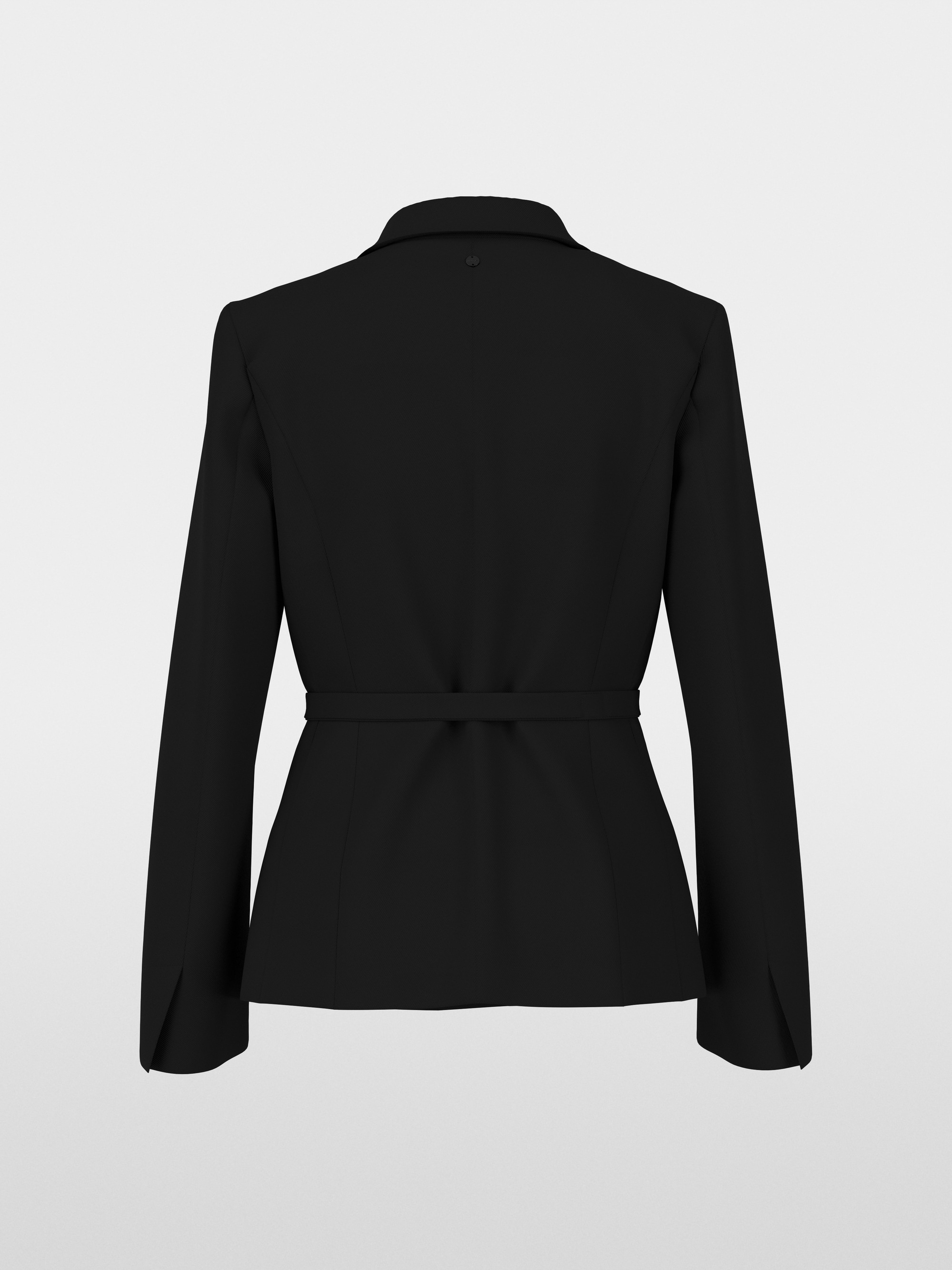 Elegant blazer with waist belt