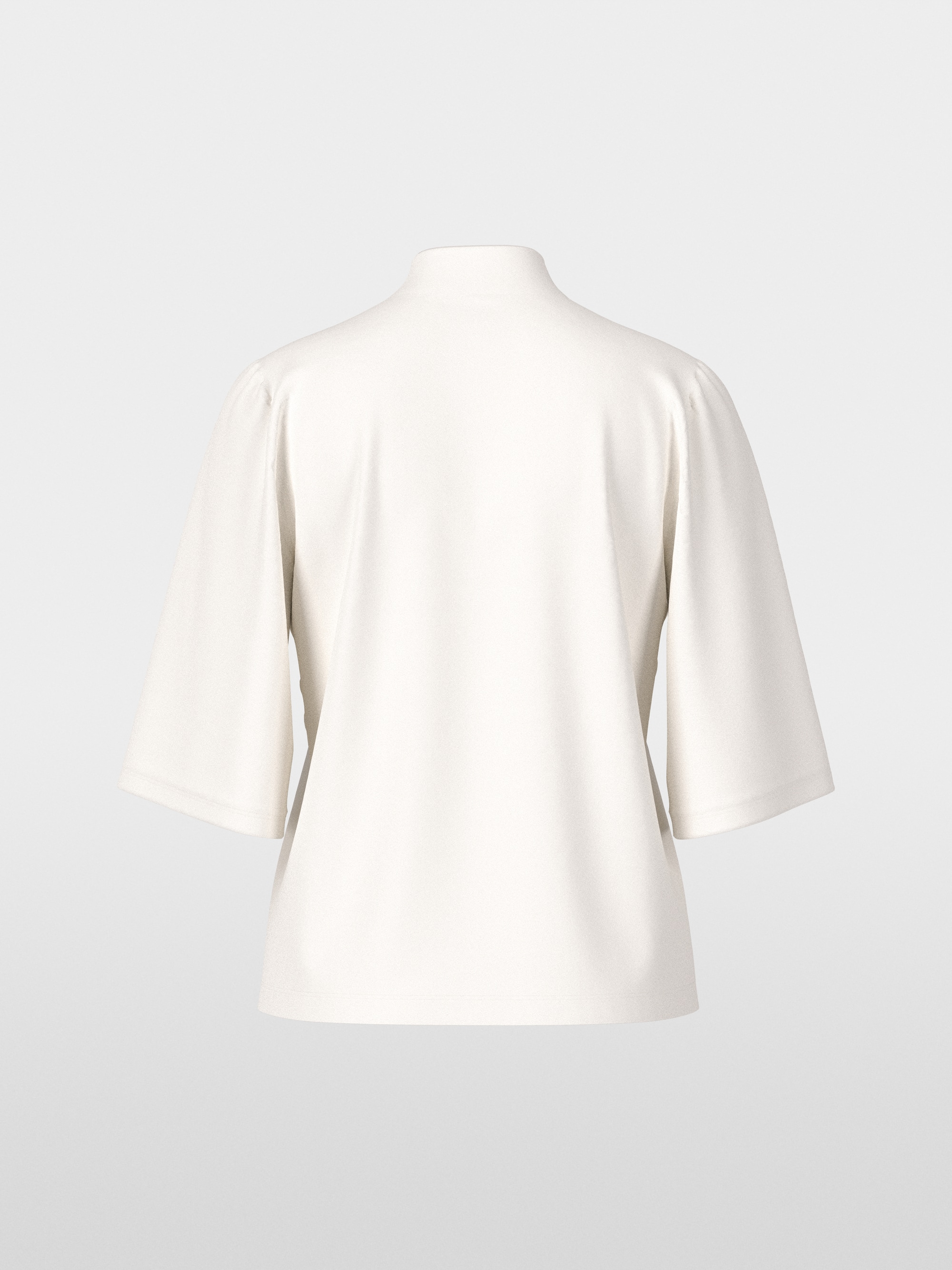 Loose-fit T-shirt with stand-up collar