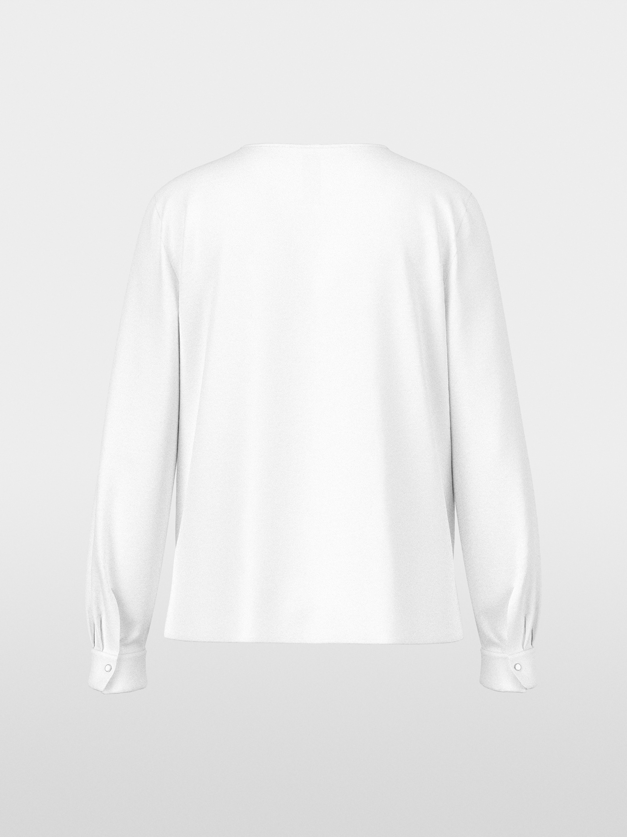 Casual blouse with concealed buttoning