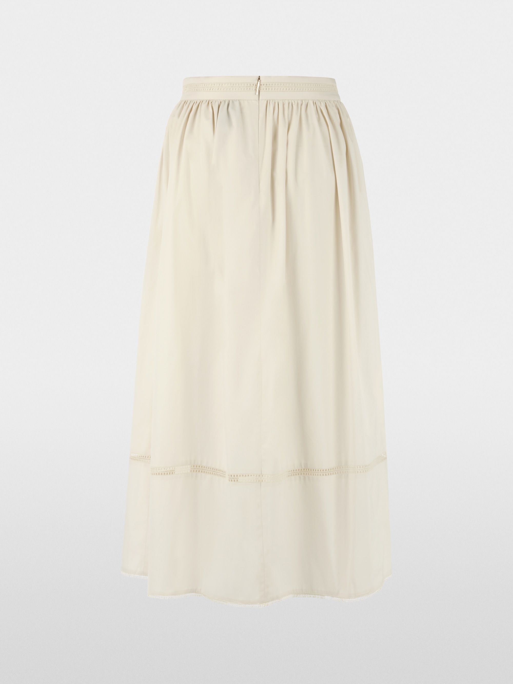 Flared maxi skirt with lace