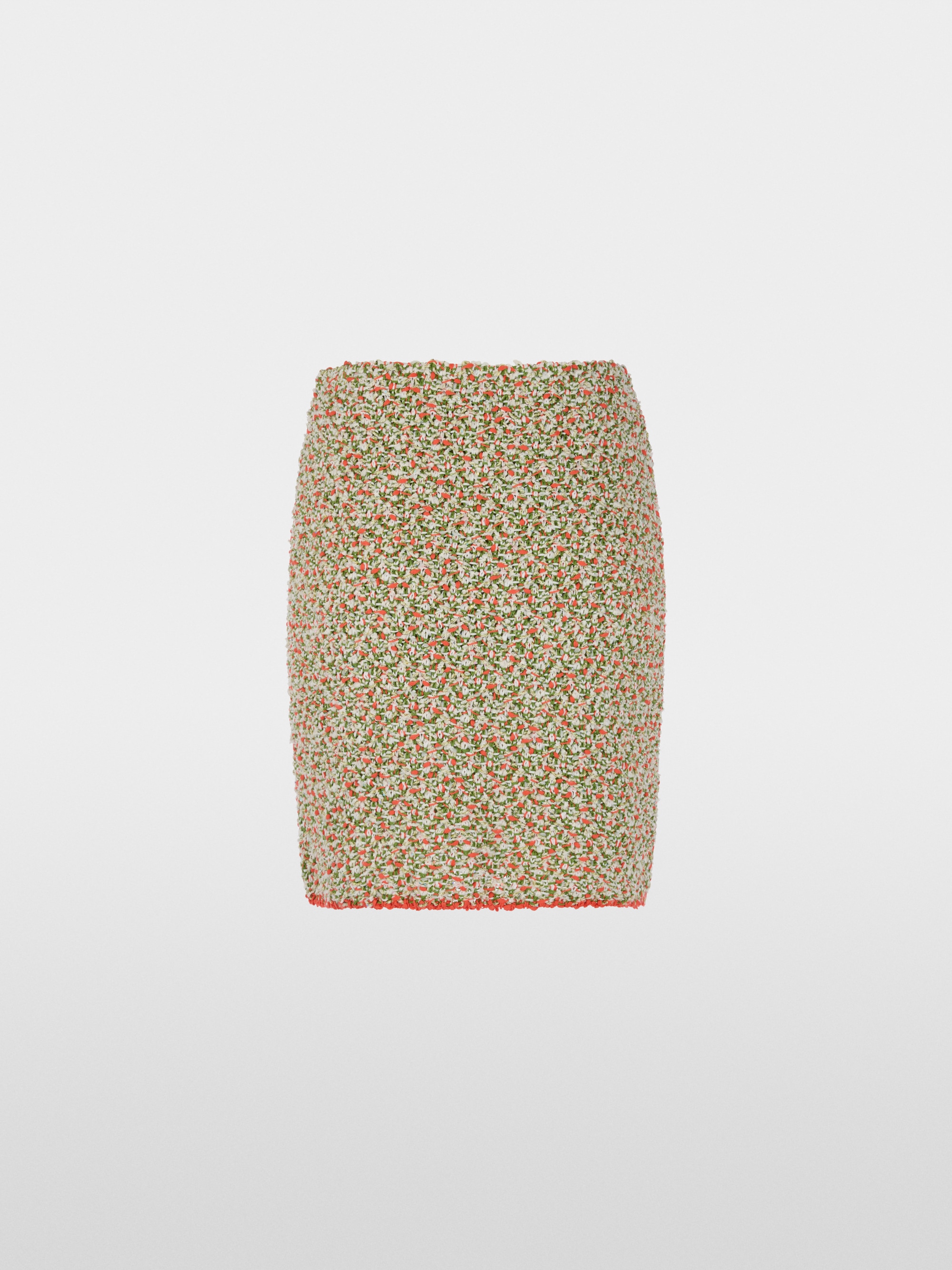 ‘Knitted in Germany’ bouclé skirt