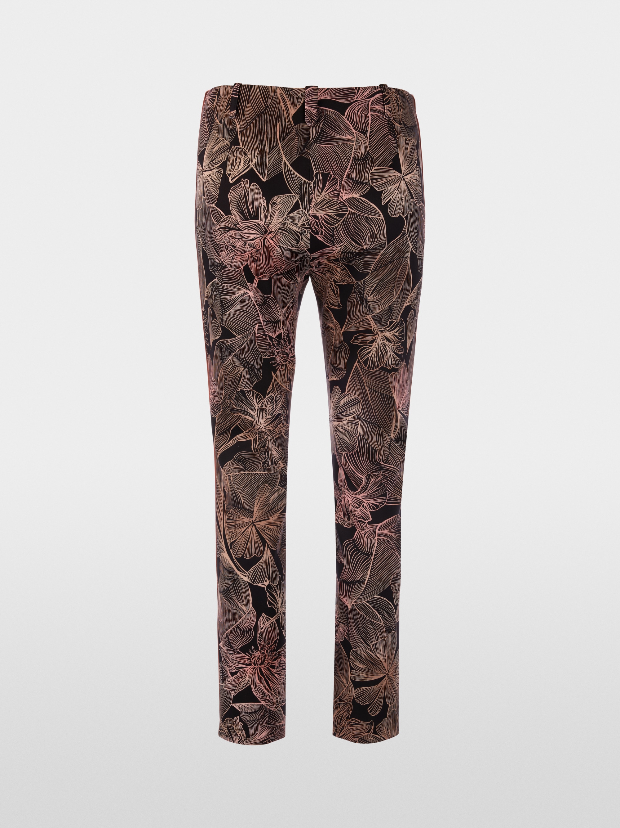 SYDNEY slim trousers with floral print