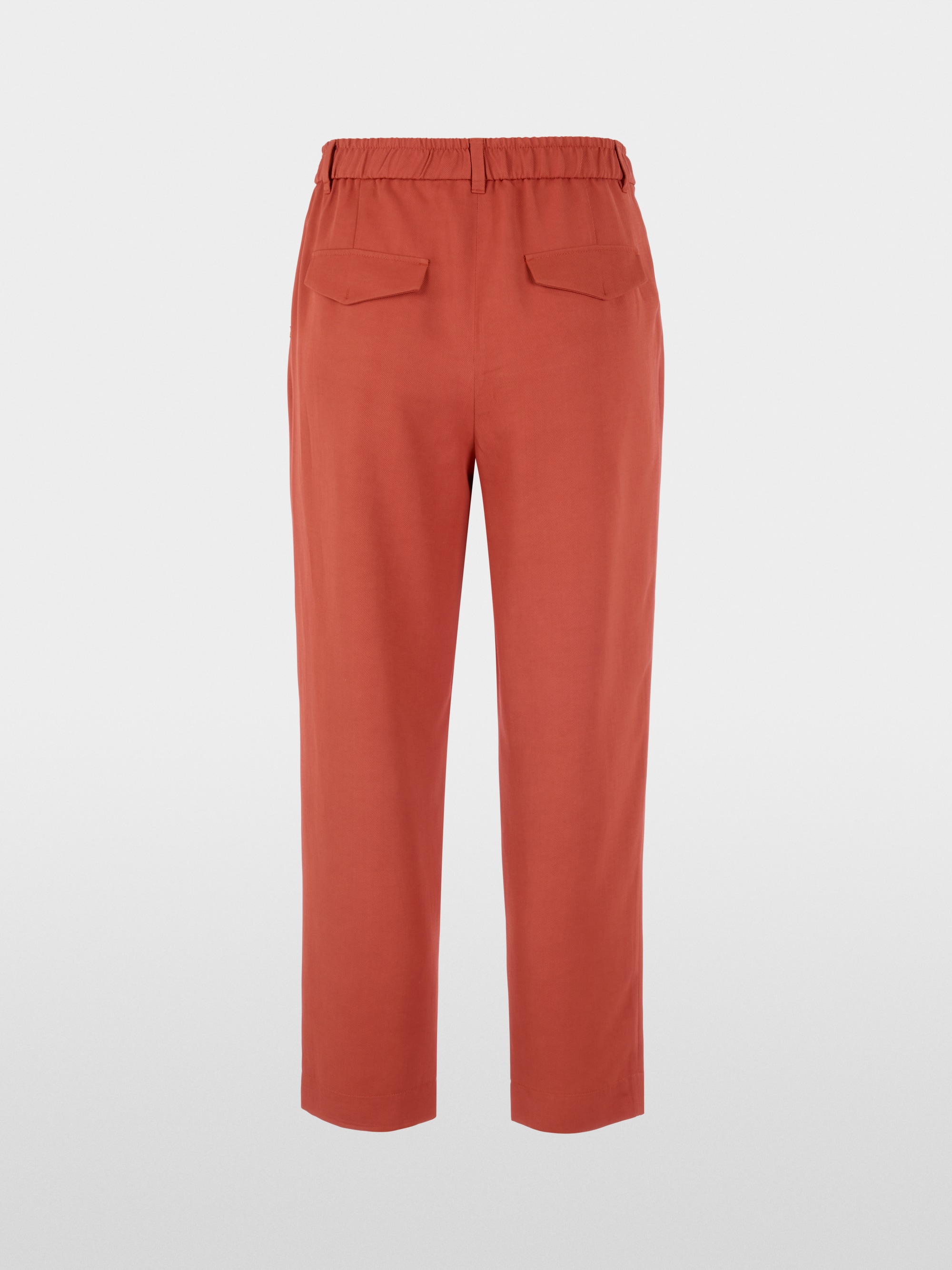 FAQUS viscose-linen blend trousers