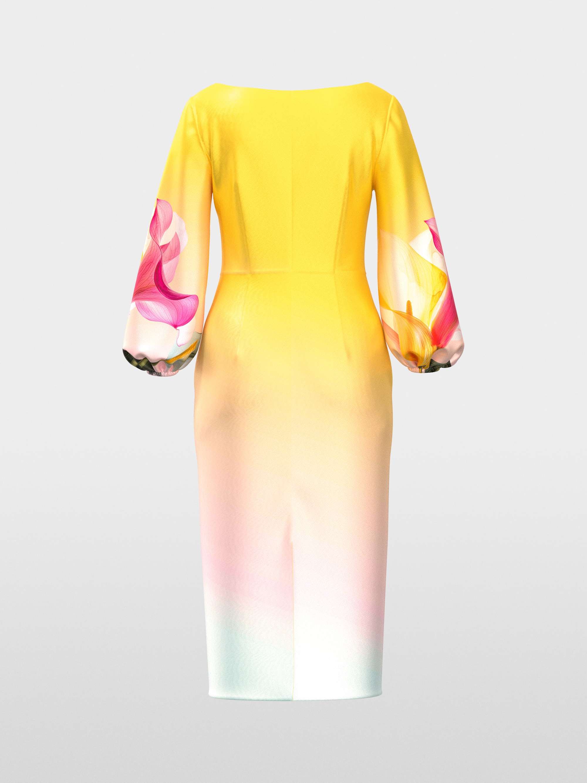 “Rethink Together” printed midi dress