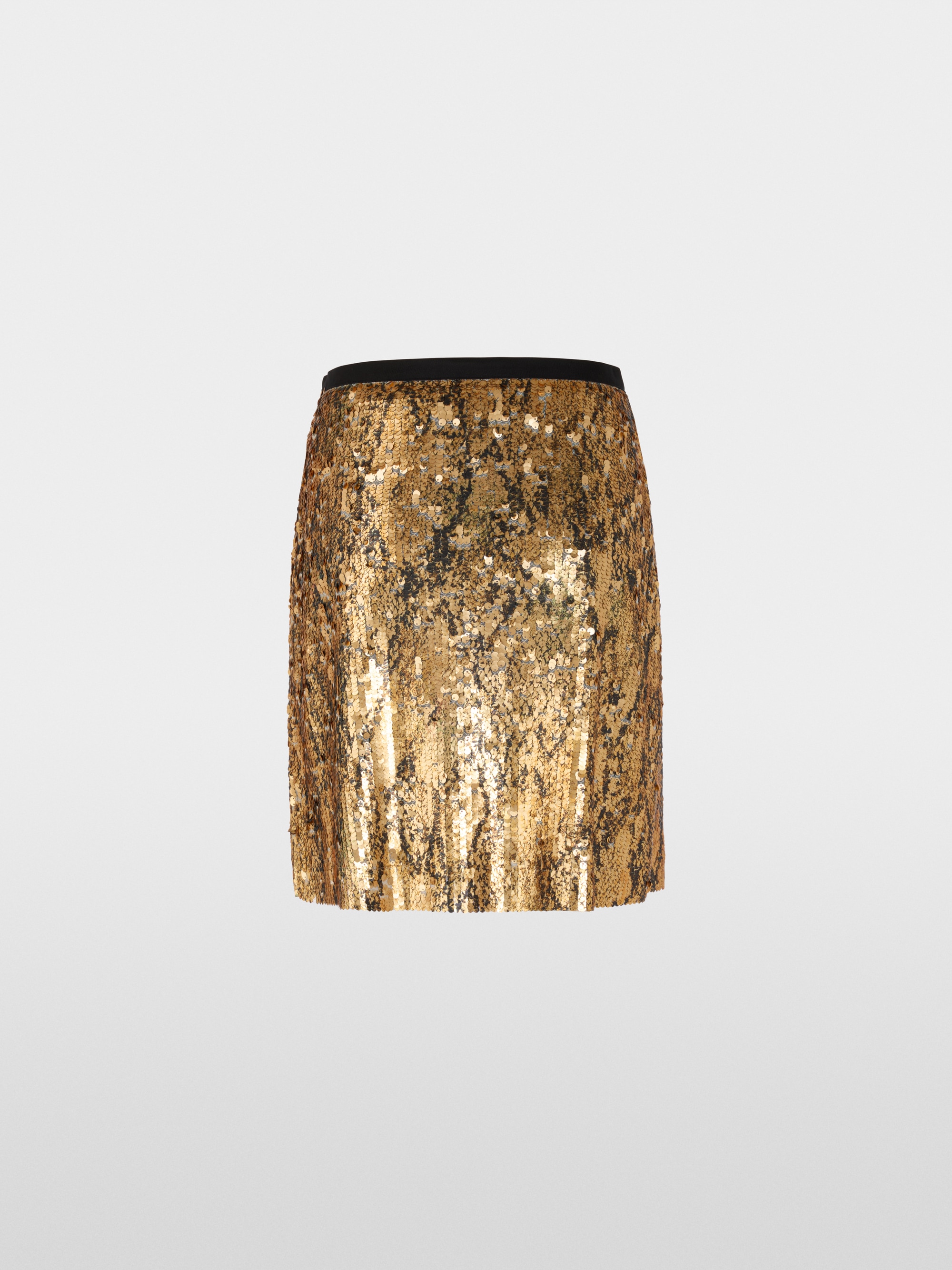 Minirock mit goldenen Pailletten