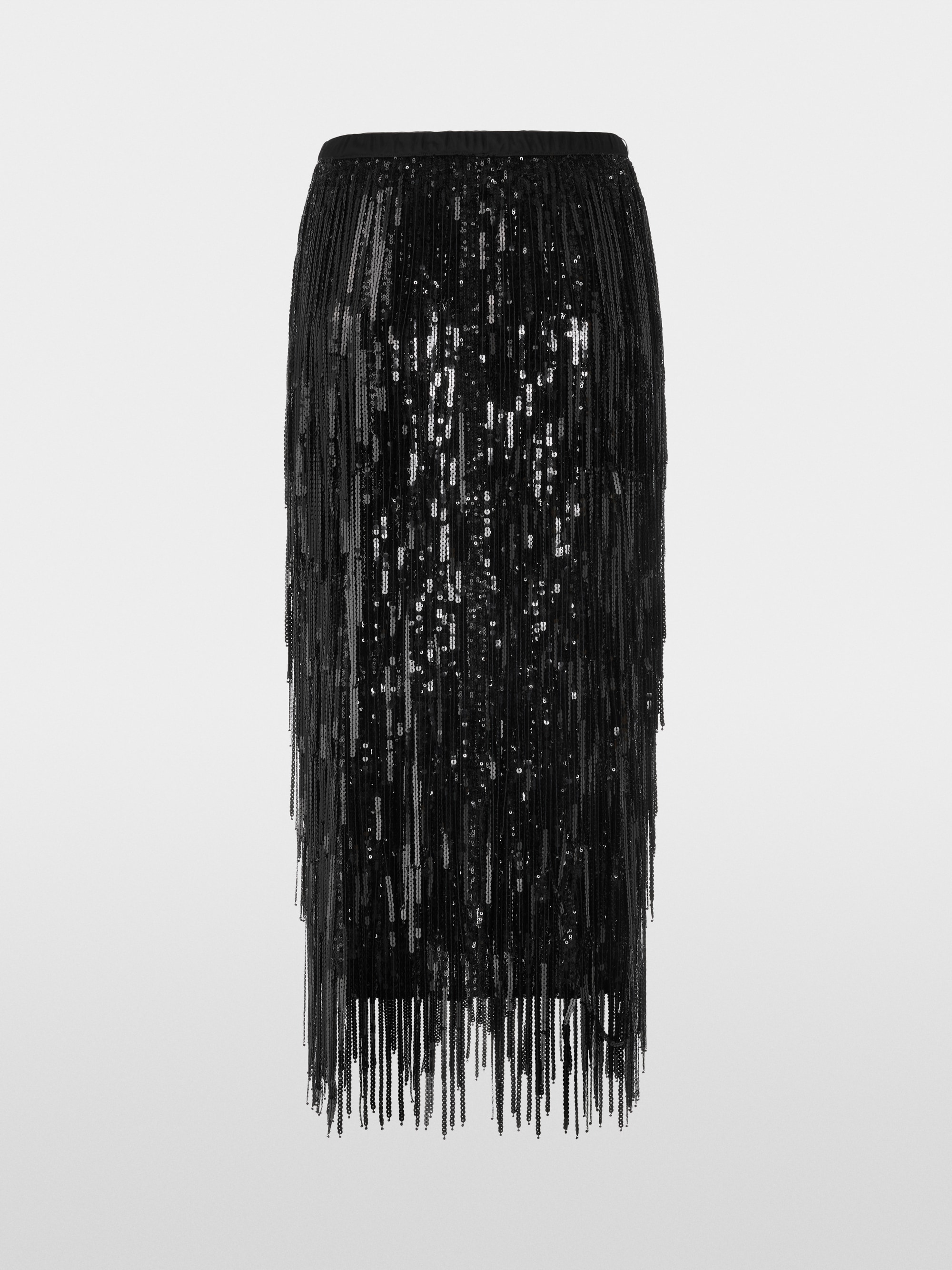 Rok met paillettenfranjes