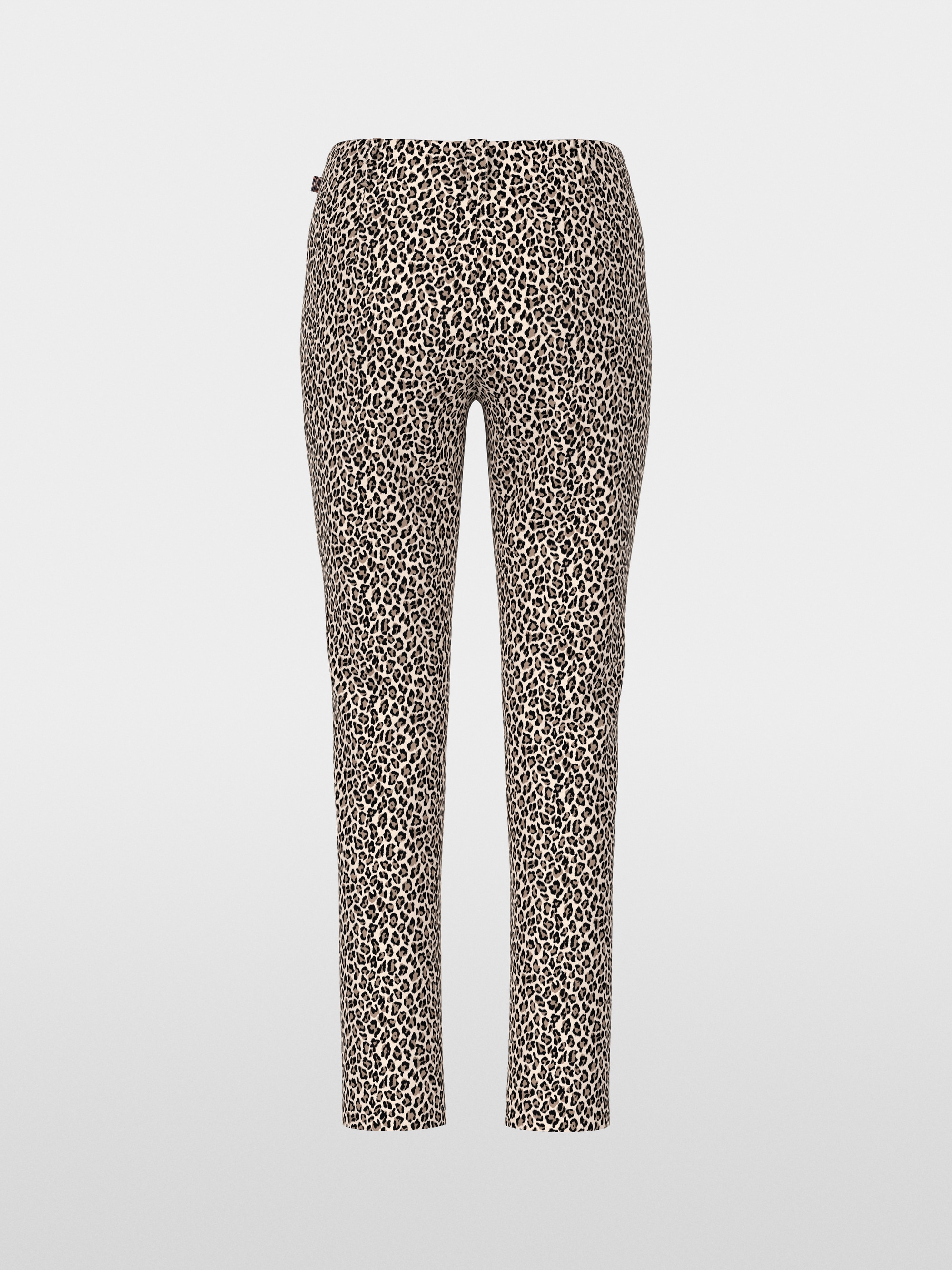 SYDNEY slim fit pants with leopard print