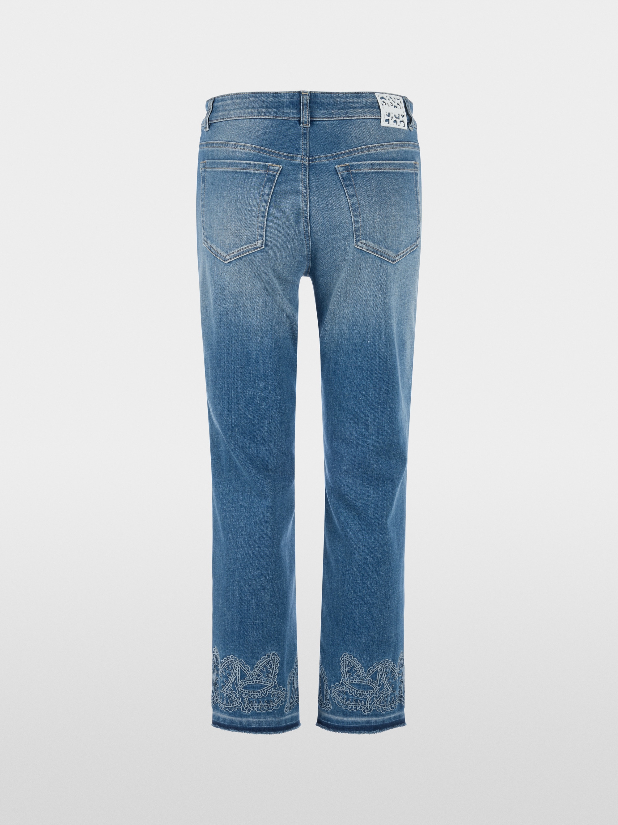 FORLI jeans with paisley embroidery