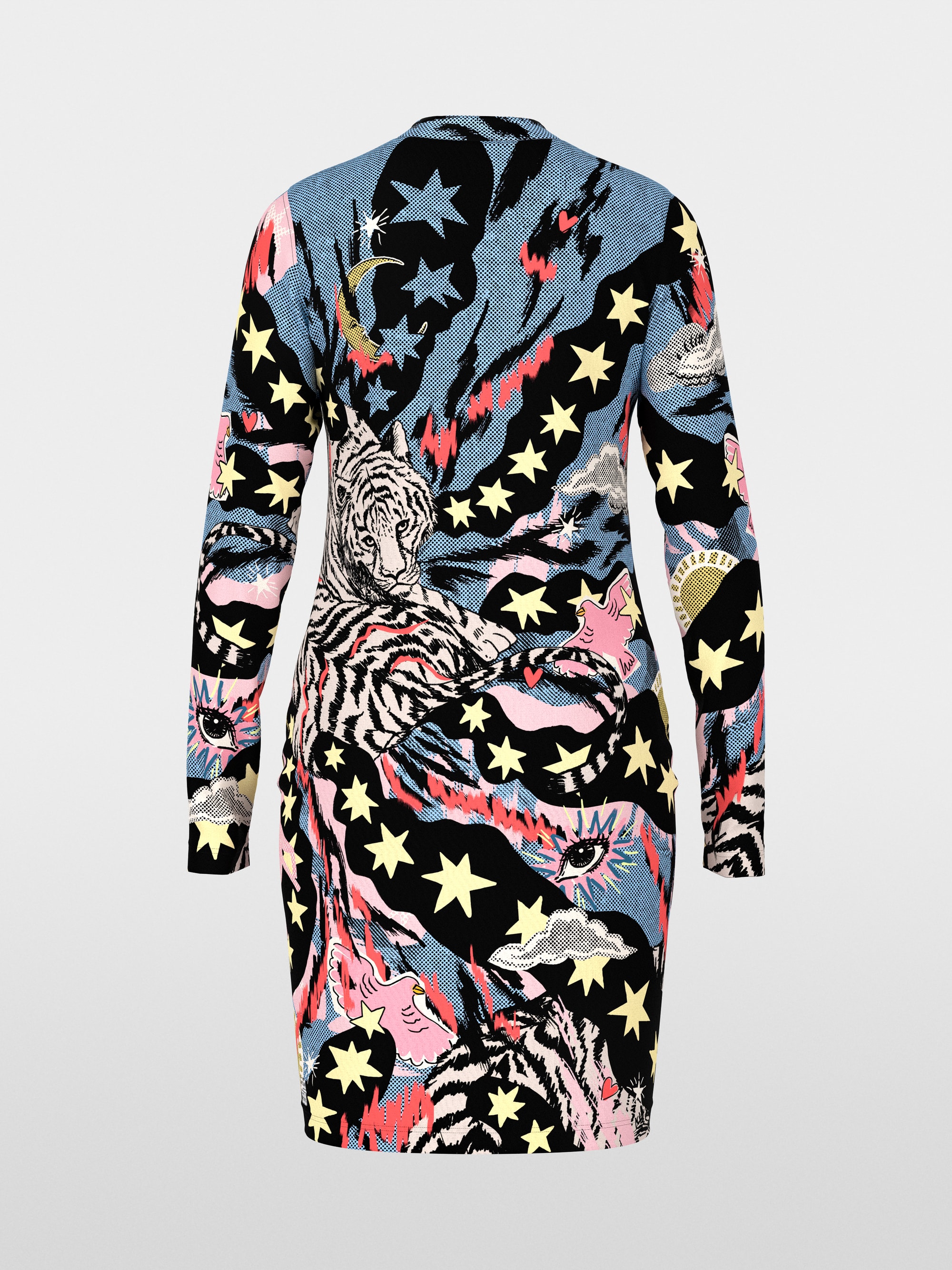 Robe courte avec imprimé bande dessinée