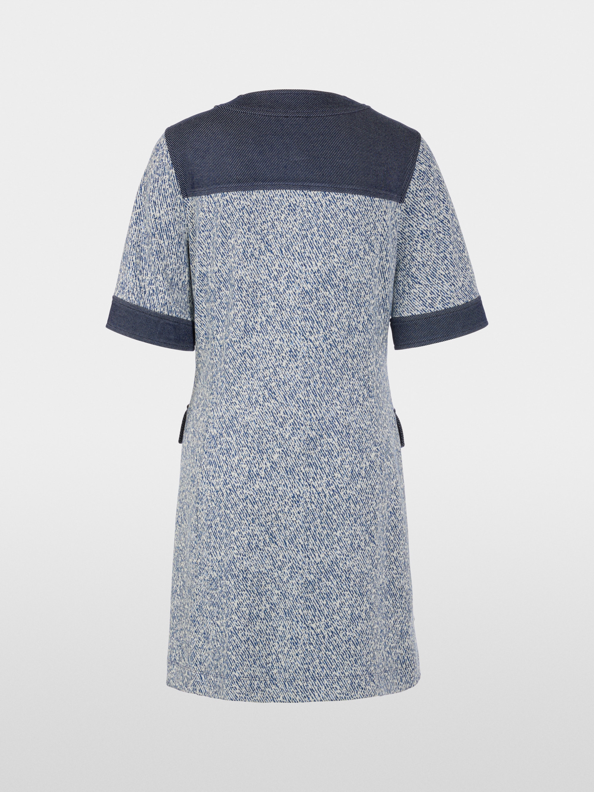 Patterned stretch viscose dress