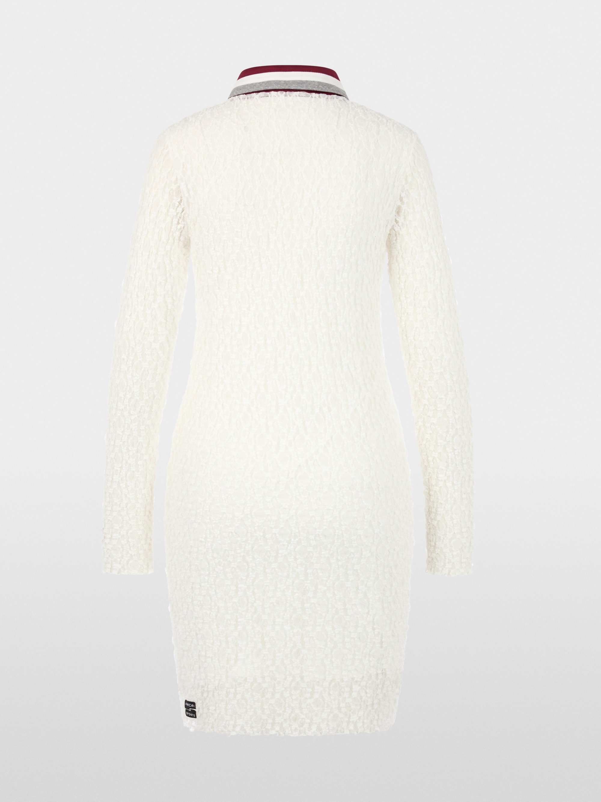 Robe polo à effet résille