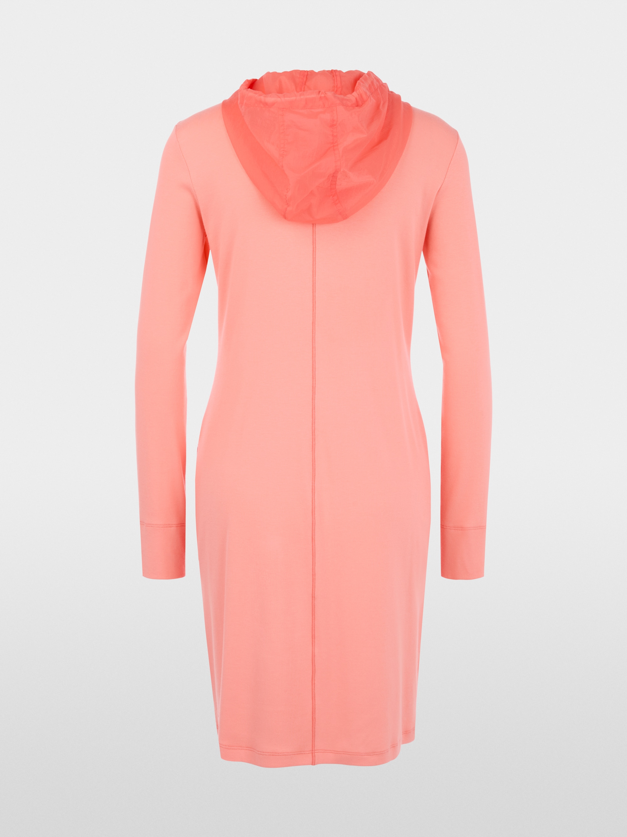 Sporty dress with hood