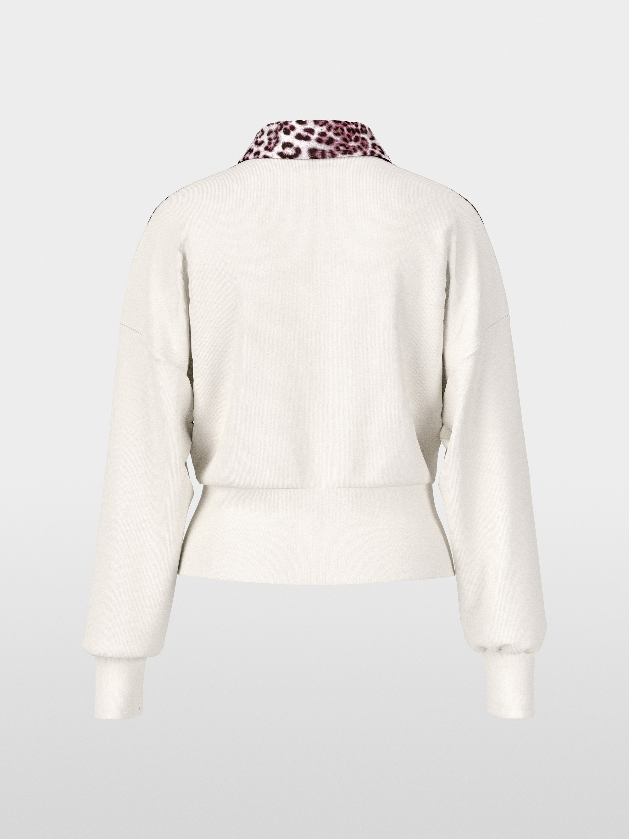 Cardigan with leopard details