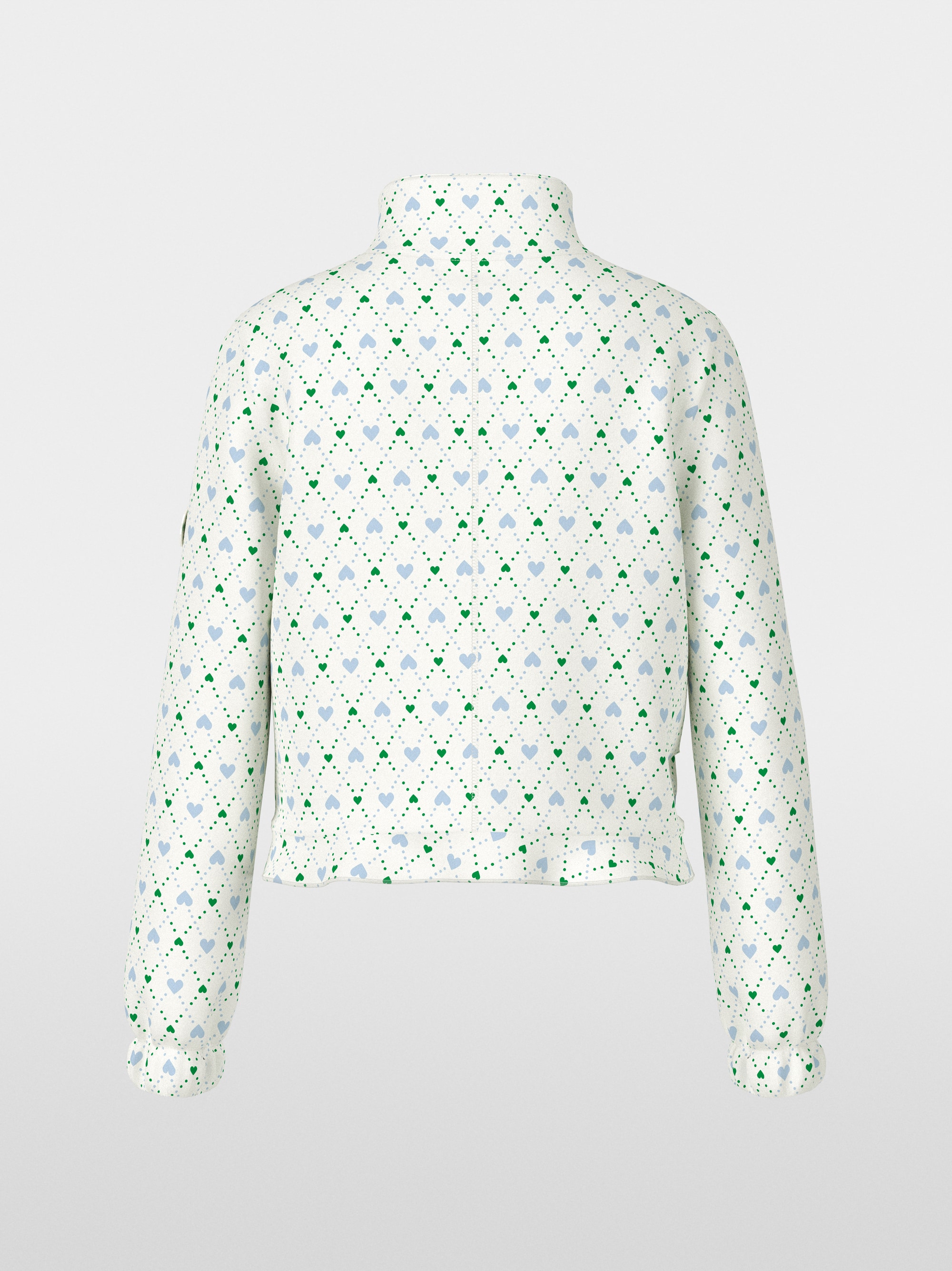 Scuba jersey print blouson