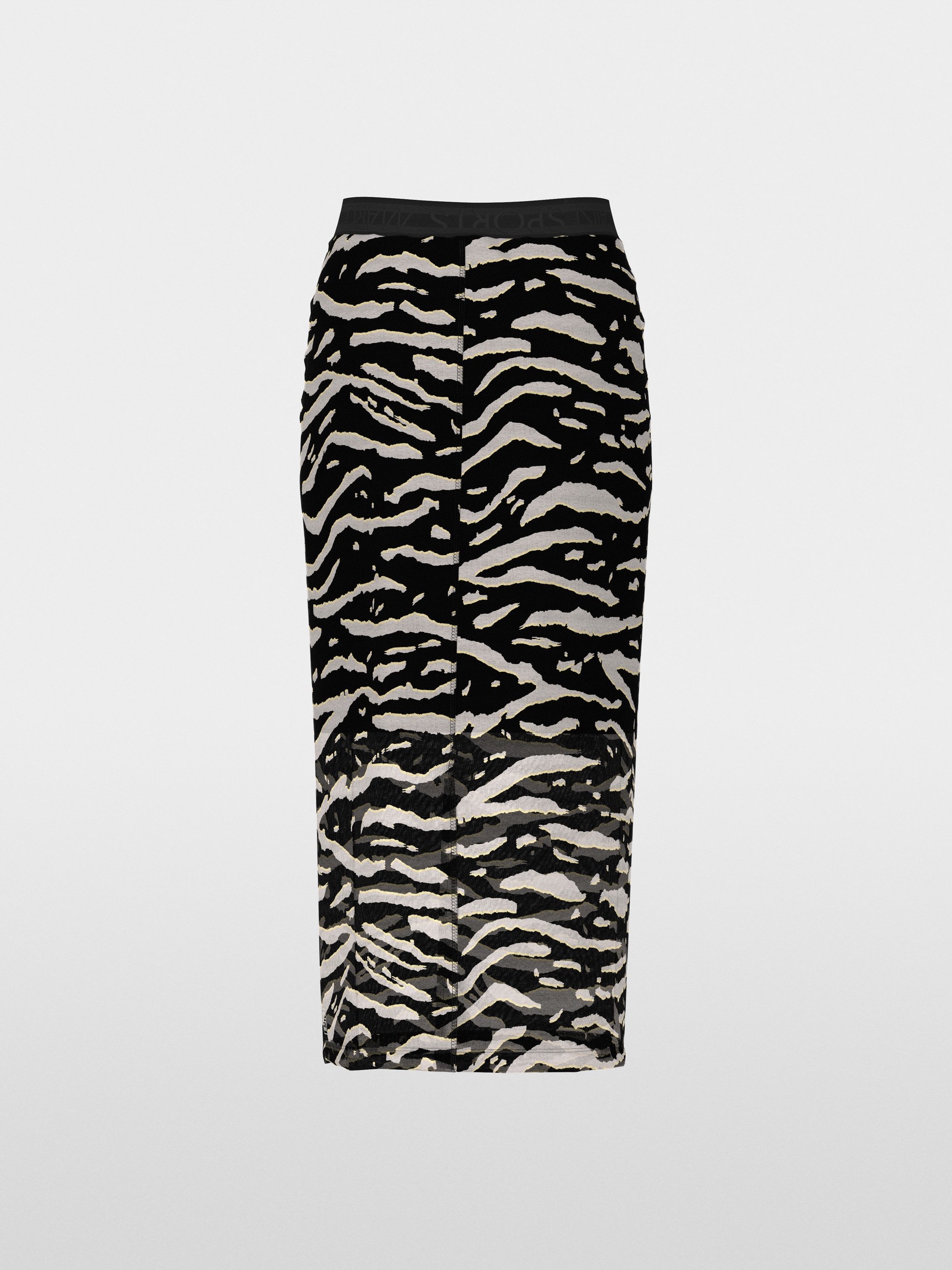 Jupe en maille avec imprimé animalier