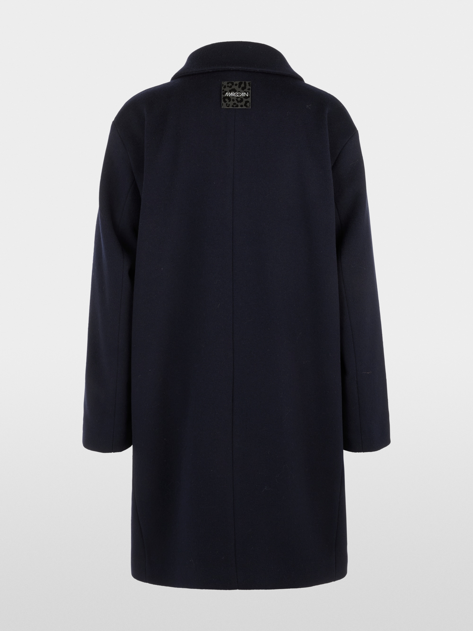 Coat in new wool with cashmere