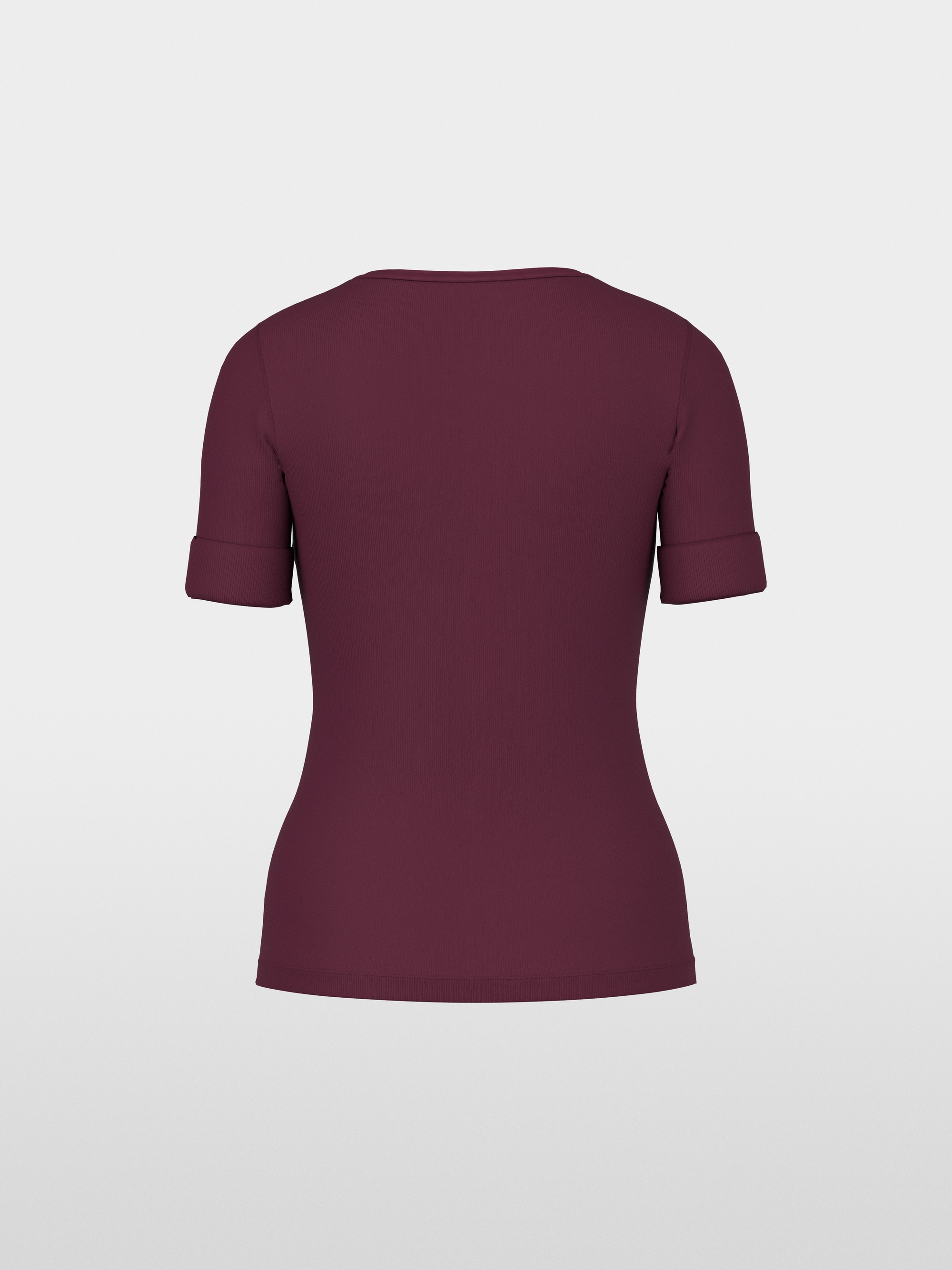 Stretch cotton shirt with half sleeves