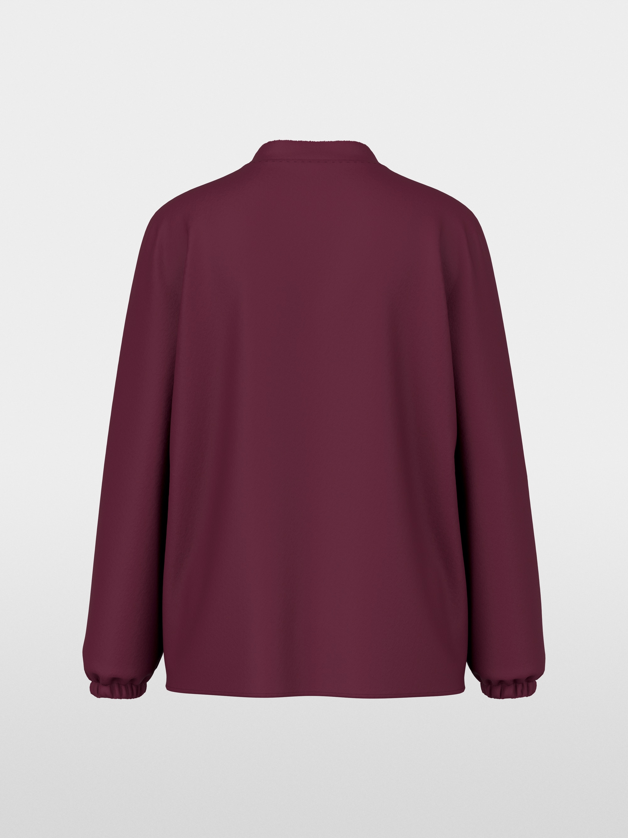 Loose-fitting blouse with V-neck