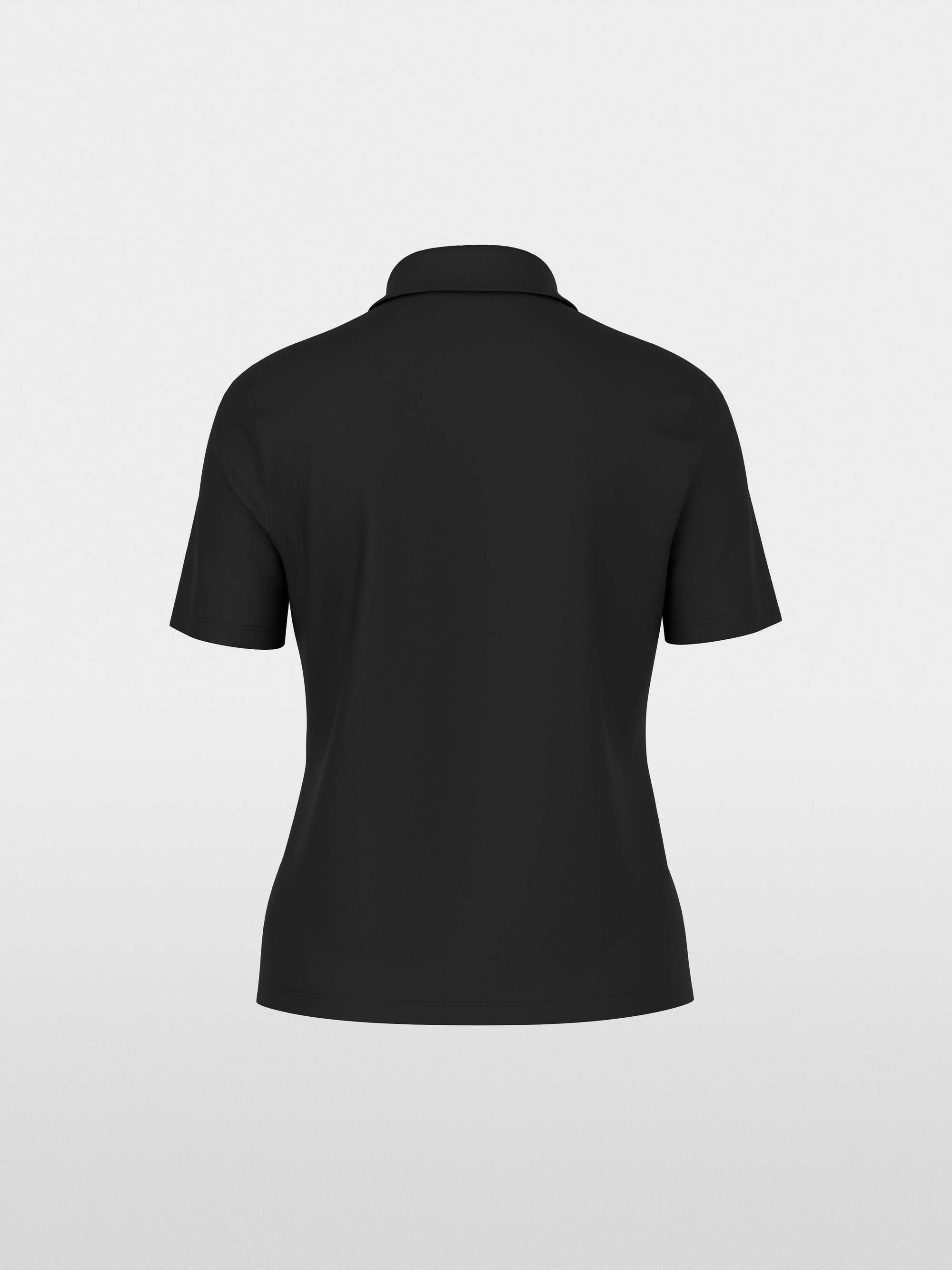 Stretch cotton polo shirt