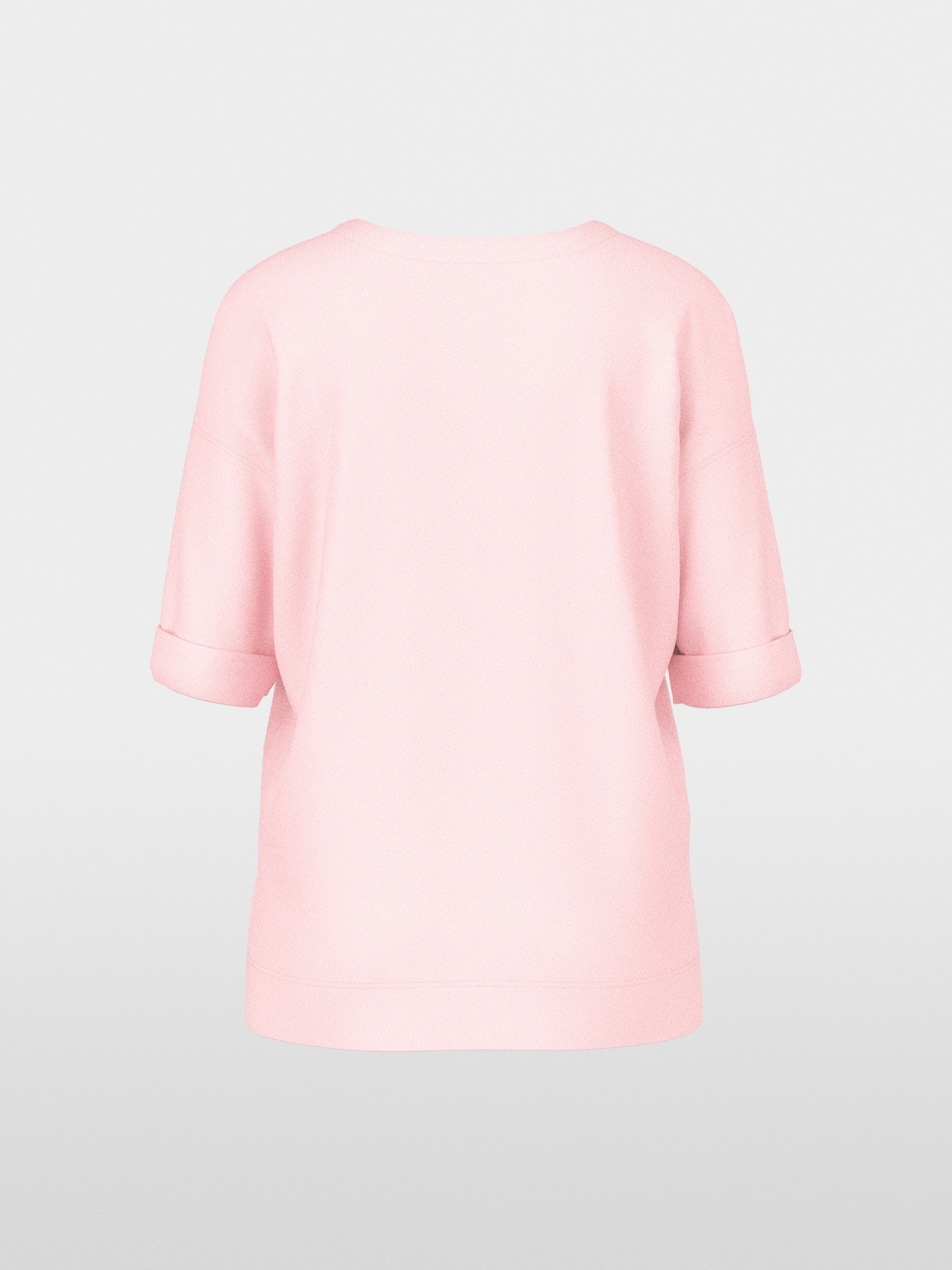 Materials mix blouse-style shirt