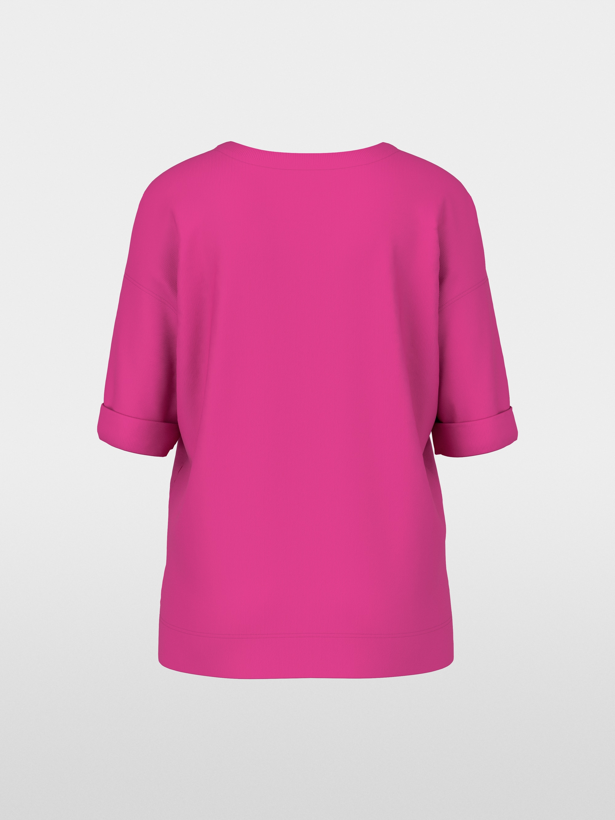 Materials mix blouse-style shirt
