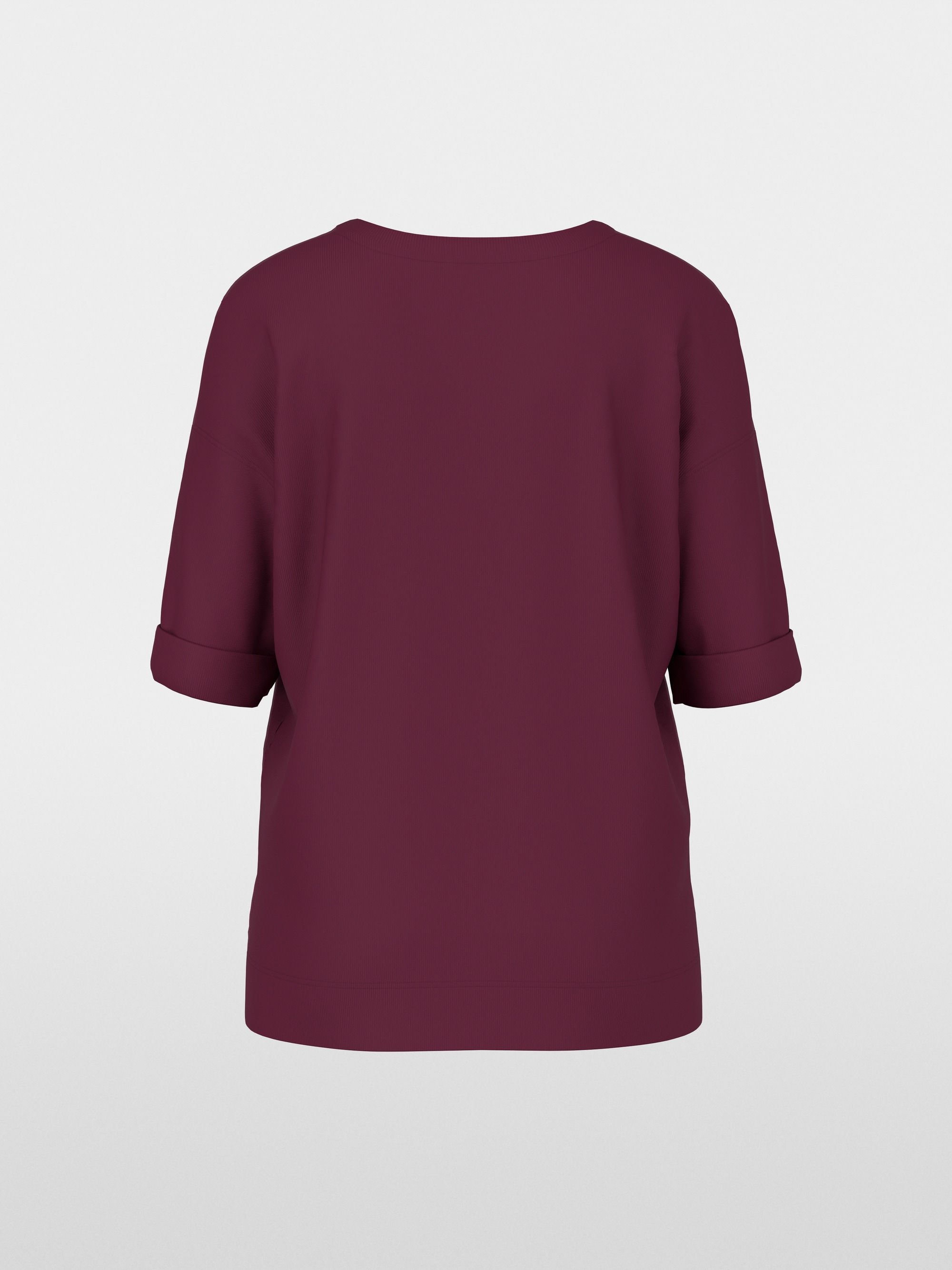 Materials mix blouse-style shirt